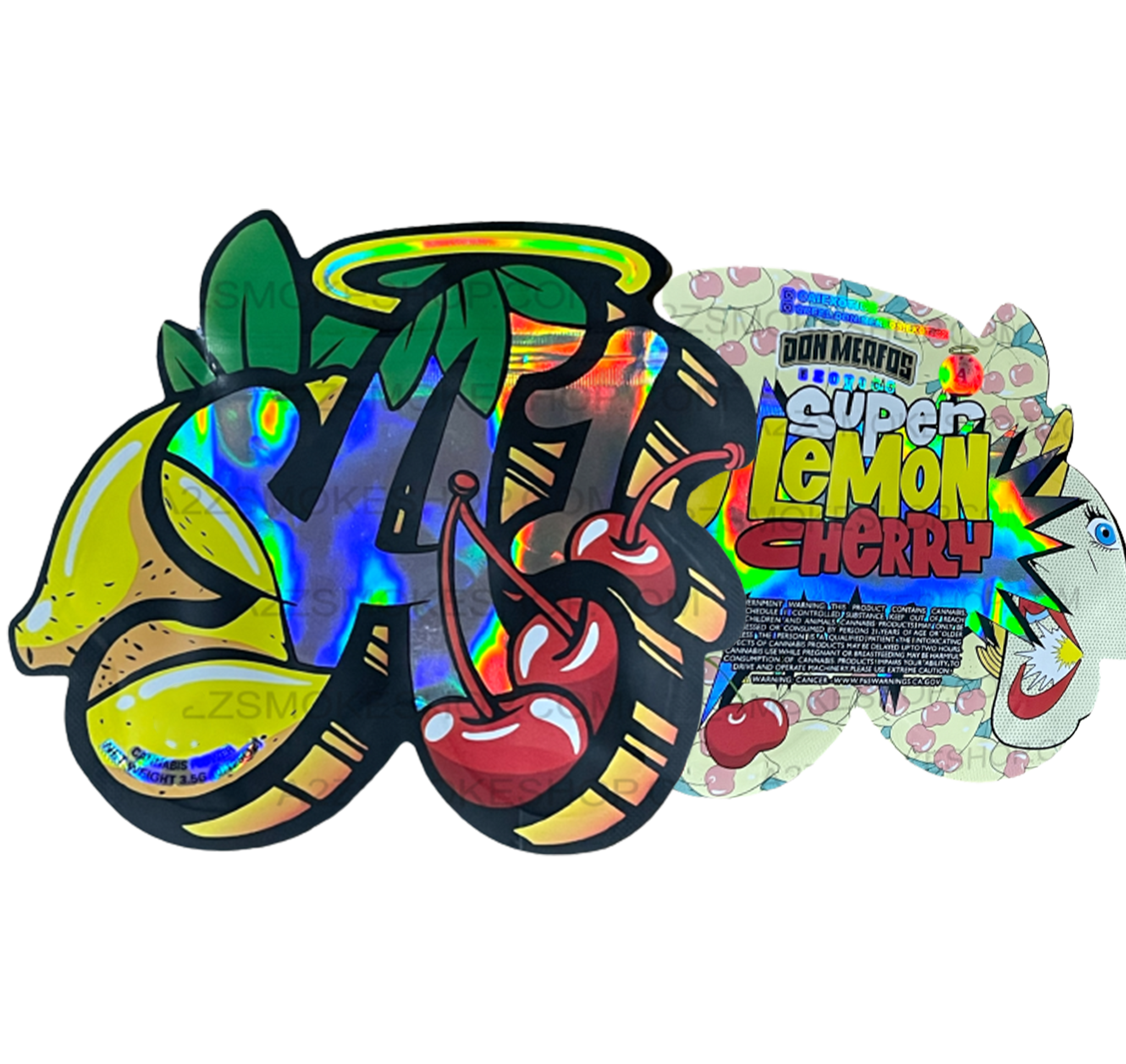 Don Merfos Super Lemon Cherry A1  Cut out bag  3.5g Mylar bag  Packaging Only