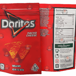 Doritos Nacho Cheese mg Mylar Chips bags OZ Bags Only Black Unicorn Hub png