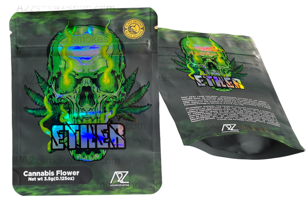 Black Unicorn – Ether Holographic Mylar bag 3.5g  For Flower