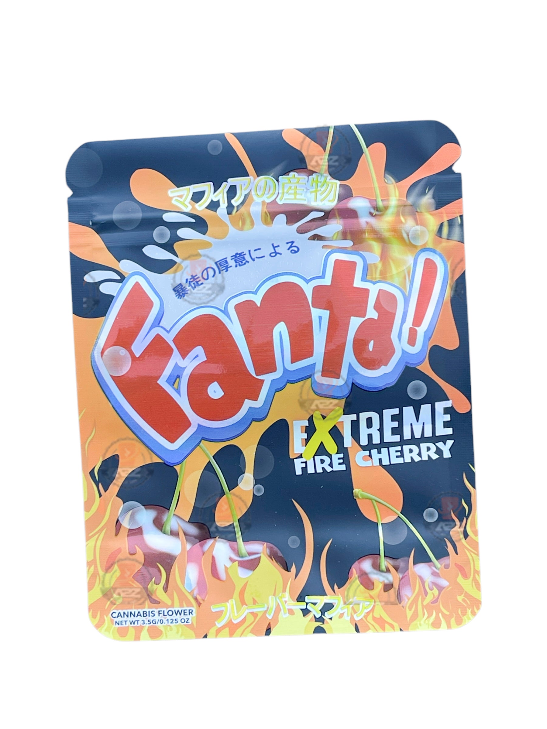 Fanta Extreme Fire Cherry Mylar Bags g Holographic jpg