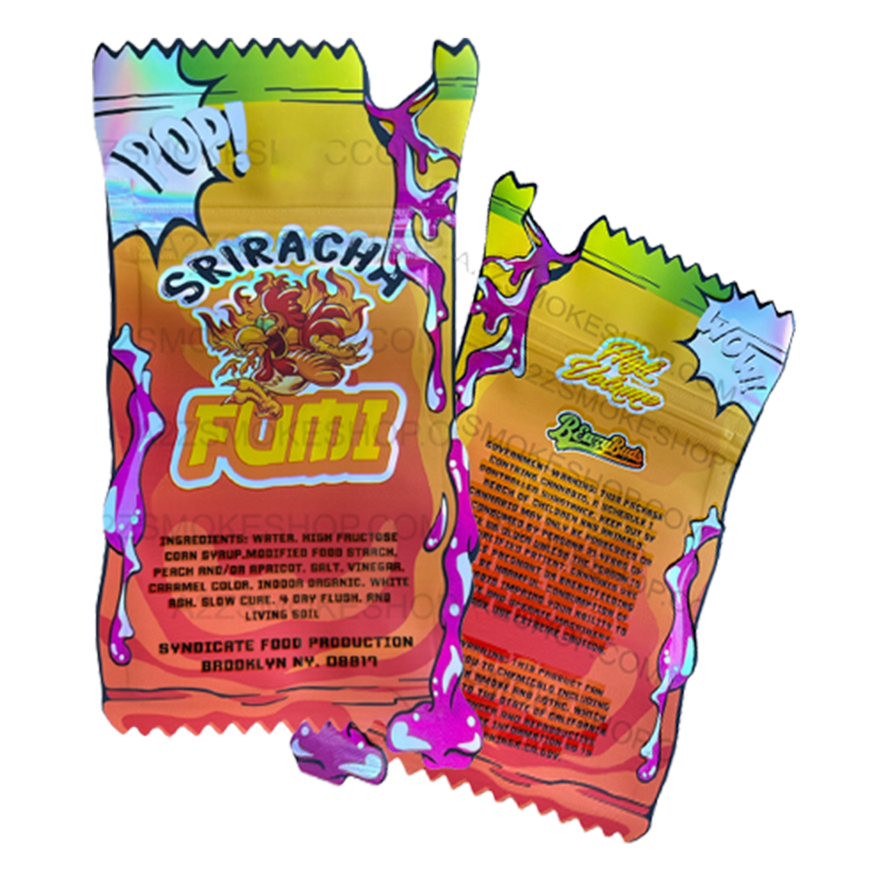 Fumi Sriracha cut out Mylar Bags g Die Cut Holographic Black Unicorn Hub x x bb e cbff png