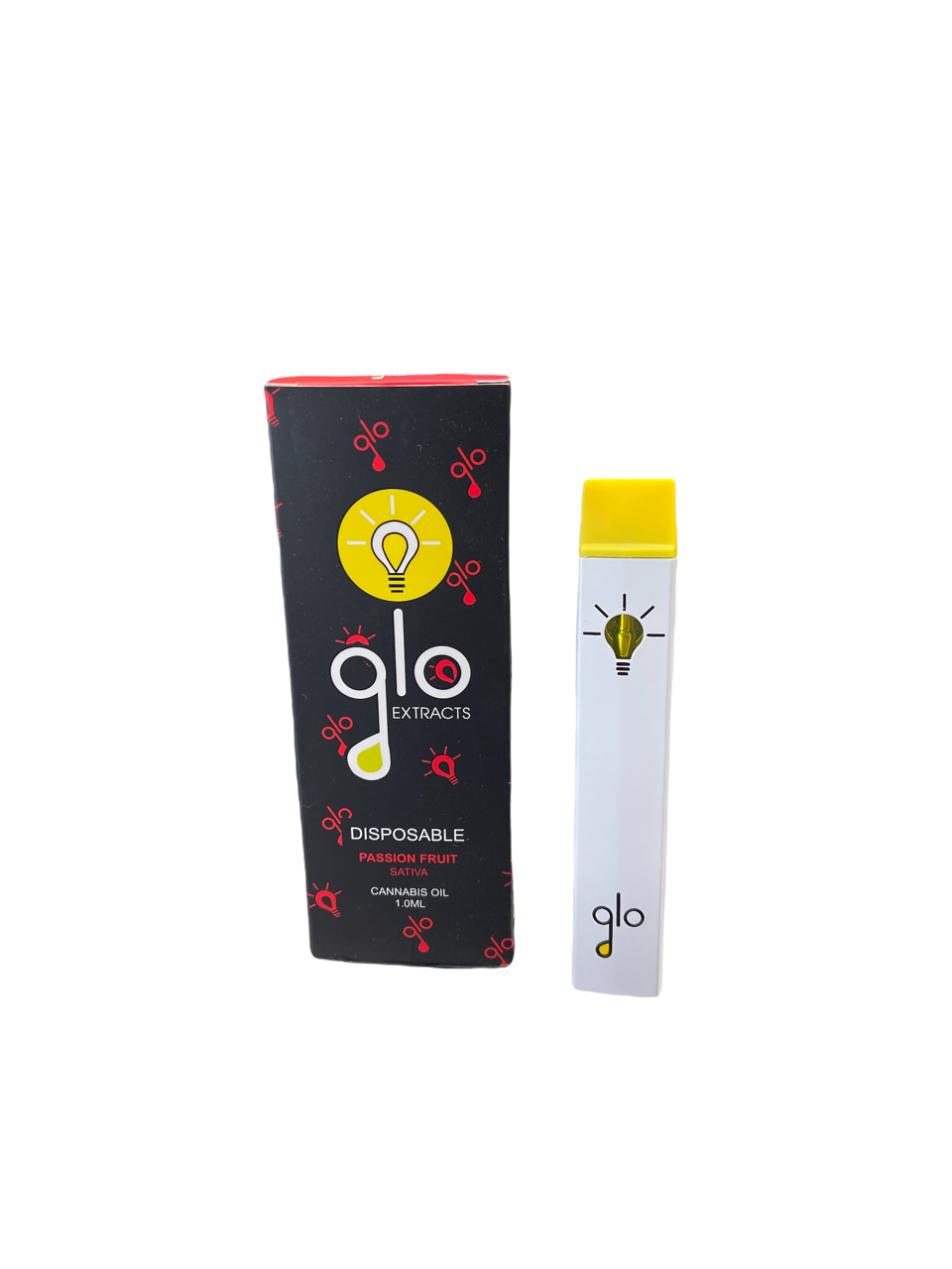 Glo Extracts Disposable Passion Fruit Sativa 1ml-Vape Pen Empty Cart