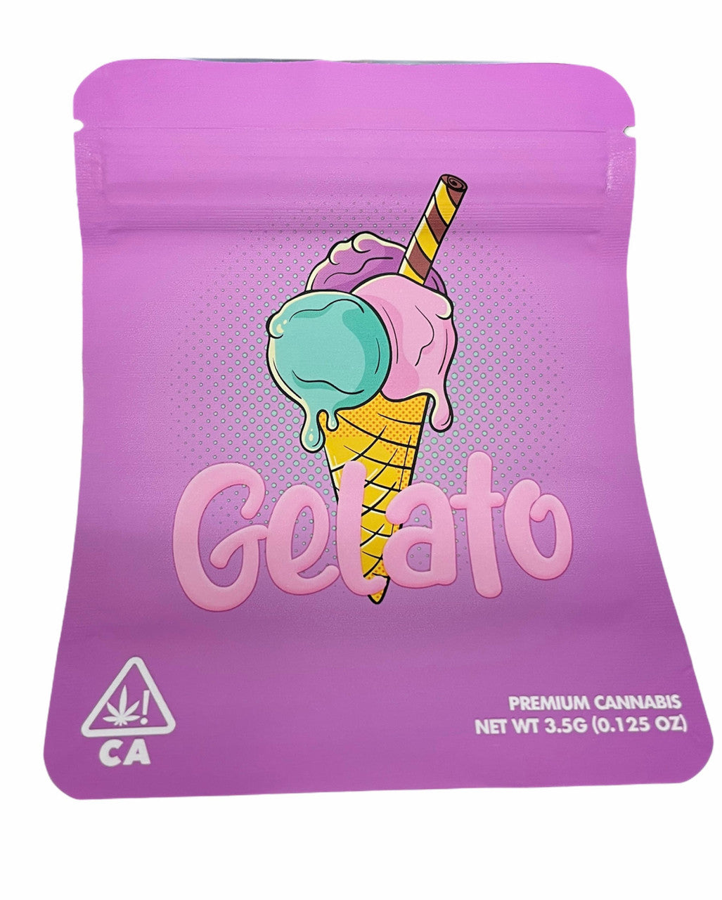 Gelato Mylar zip lock bag 3.5G