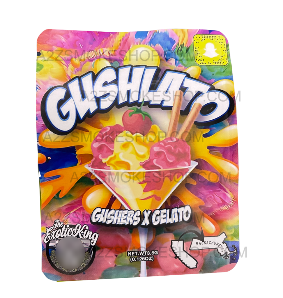 Gushers X Gelato Gushlato Mylar bag 3.5g Packaging Only