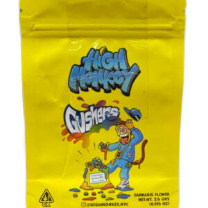 High Monkey Gushers Mylar bag g Smell Proof Airtight Mylar Bag Packaging Only Black Unicorn Hub jpg