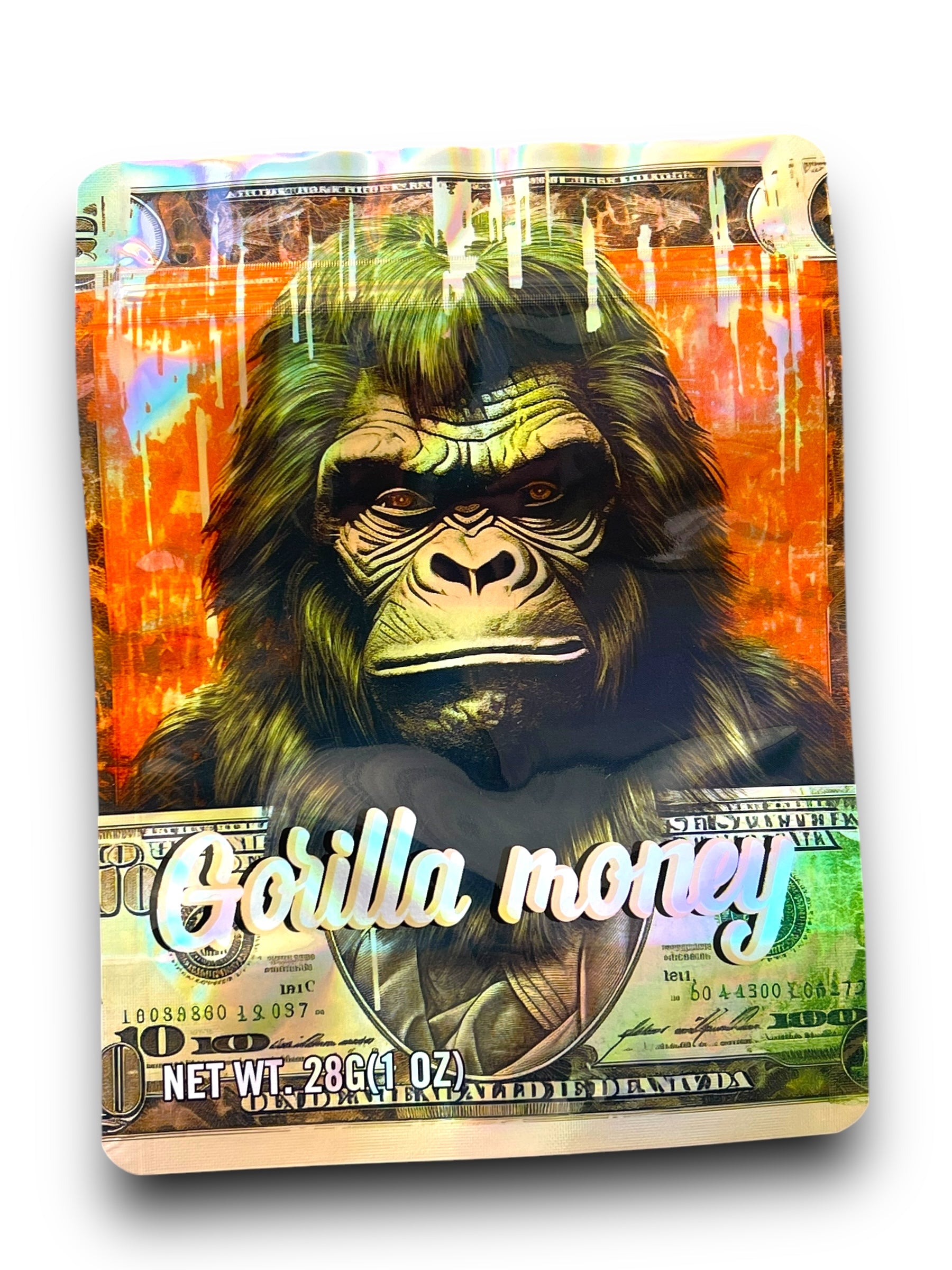Gorilla Money 1OZ 28G Mylar Bag (50 Count)