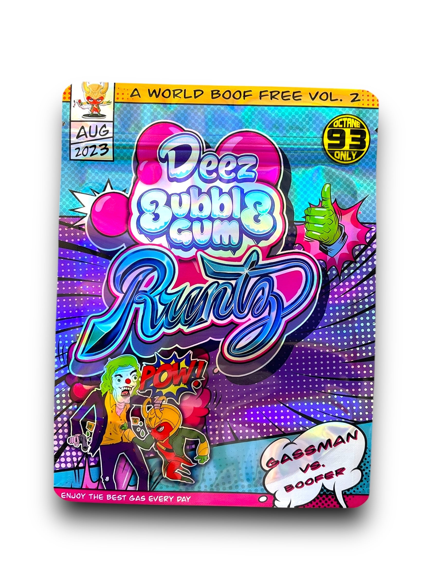 Deez Bubblegum Runtz 1OZ 28G Mylar Bag (50 Count)