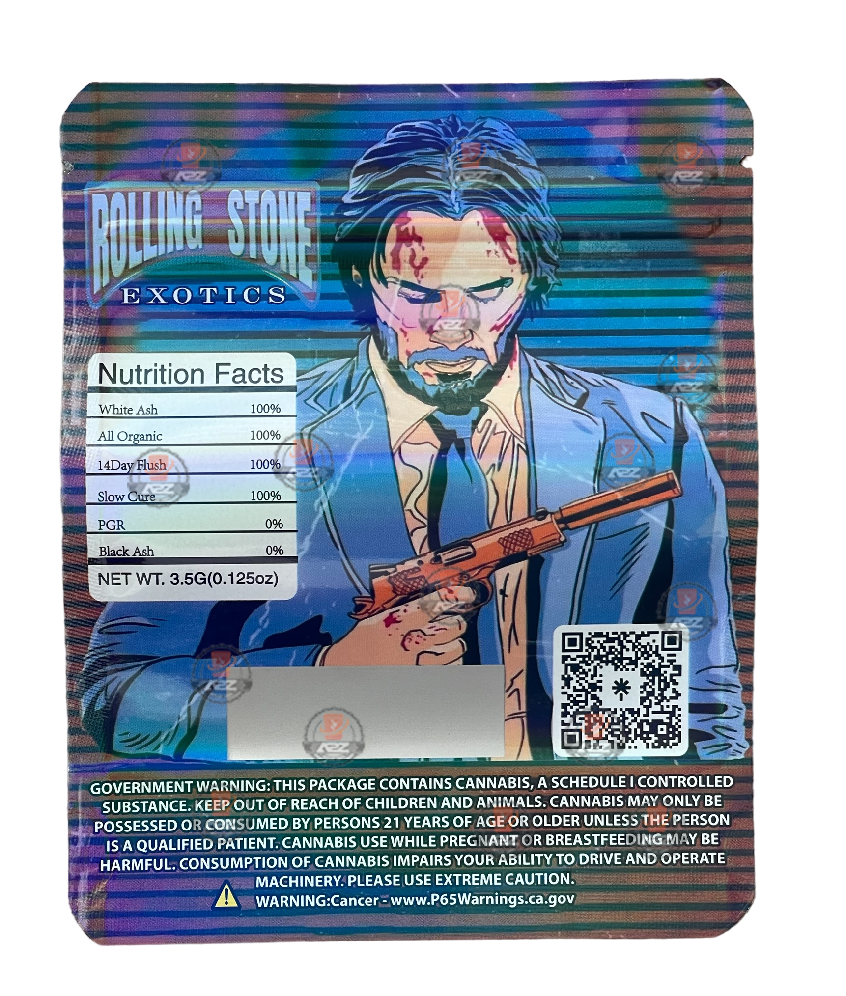 John Wick Mylar Bags 3.5g Holographic Rolling Stone It wasn’t just a dog