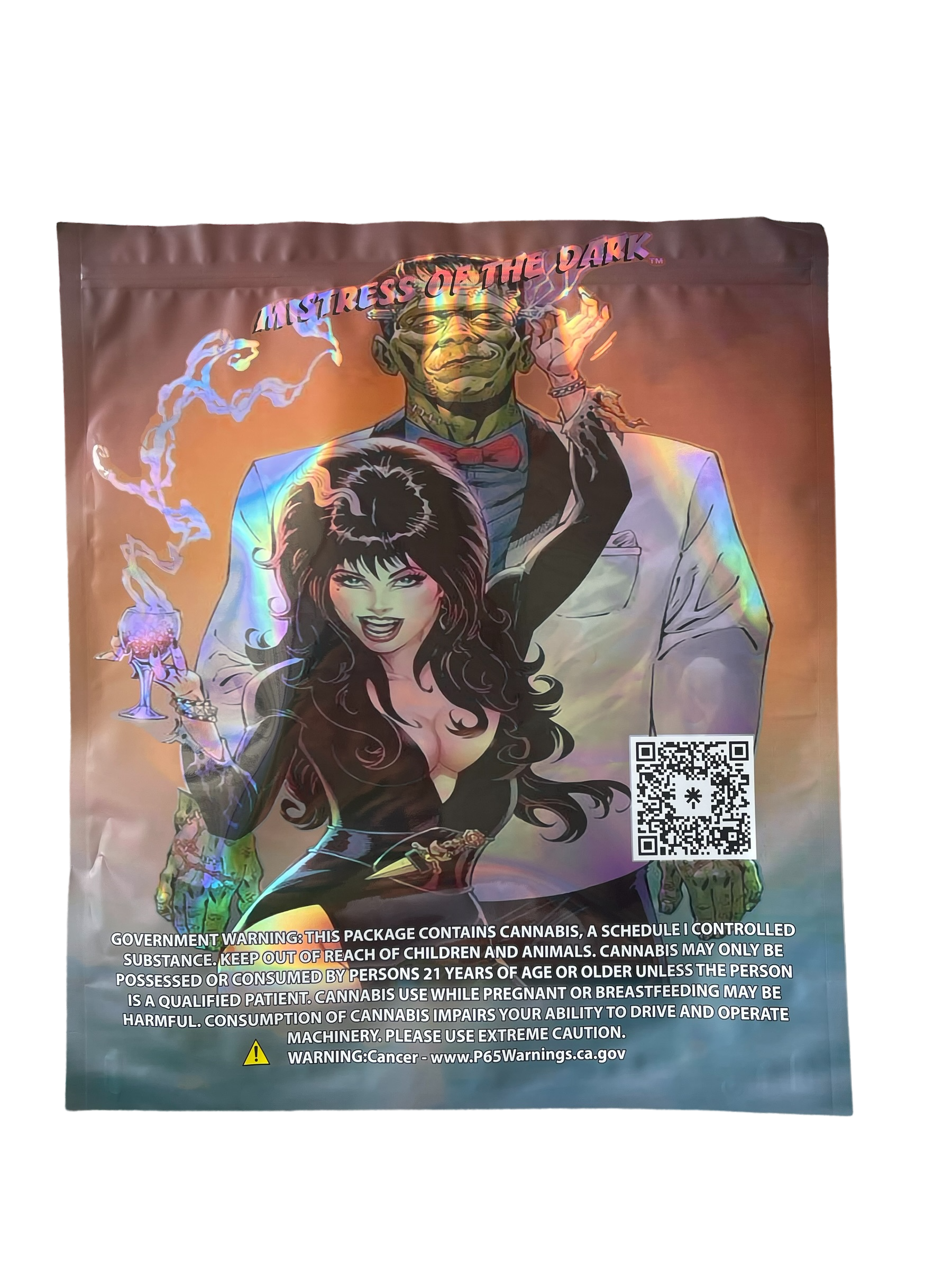 Elvira Mylar Bag (Large) 1 LBS – 16OZ (454g) Pound Bag Rolling Stone