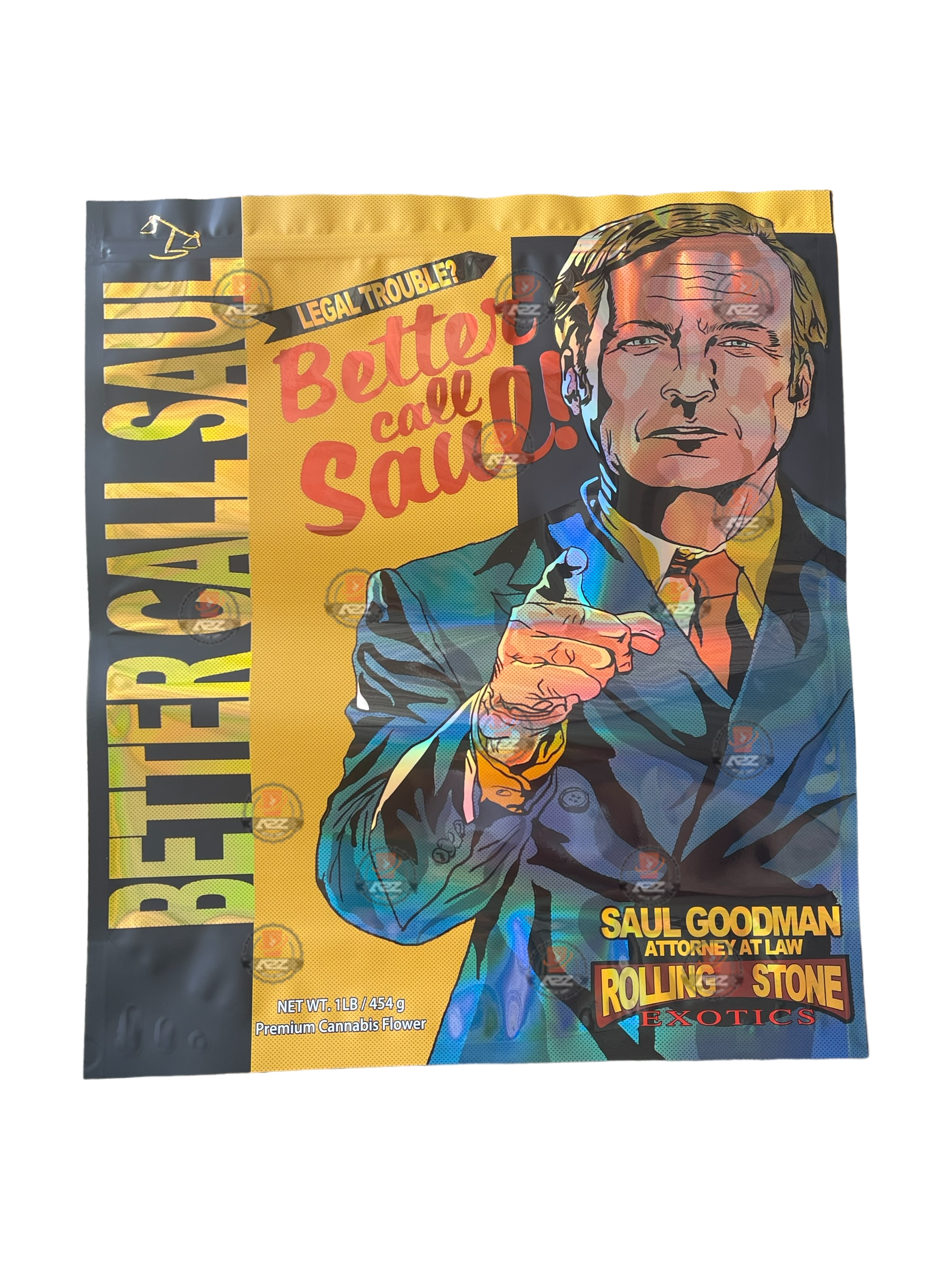 Better Call Saul Mylar Bag (Large) 1 LBS – 16OZ (454g) Pound Bag Rolling Stone