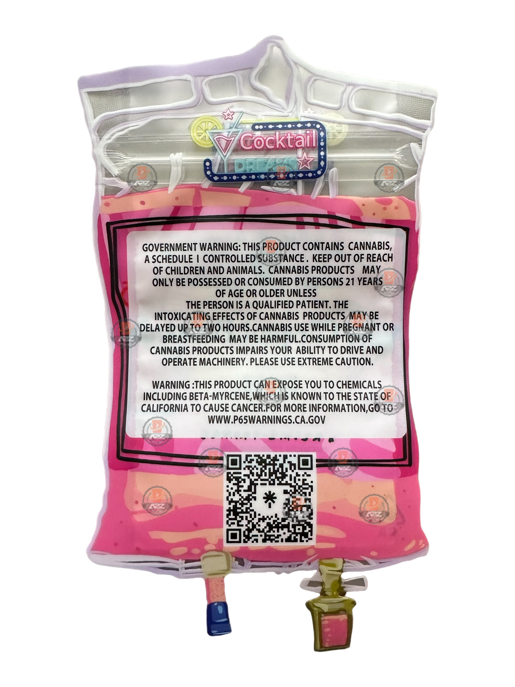 Cocktail Dreams Champagne Rose 3.5 grams Mylar Bag Holographic