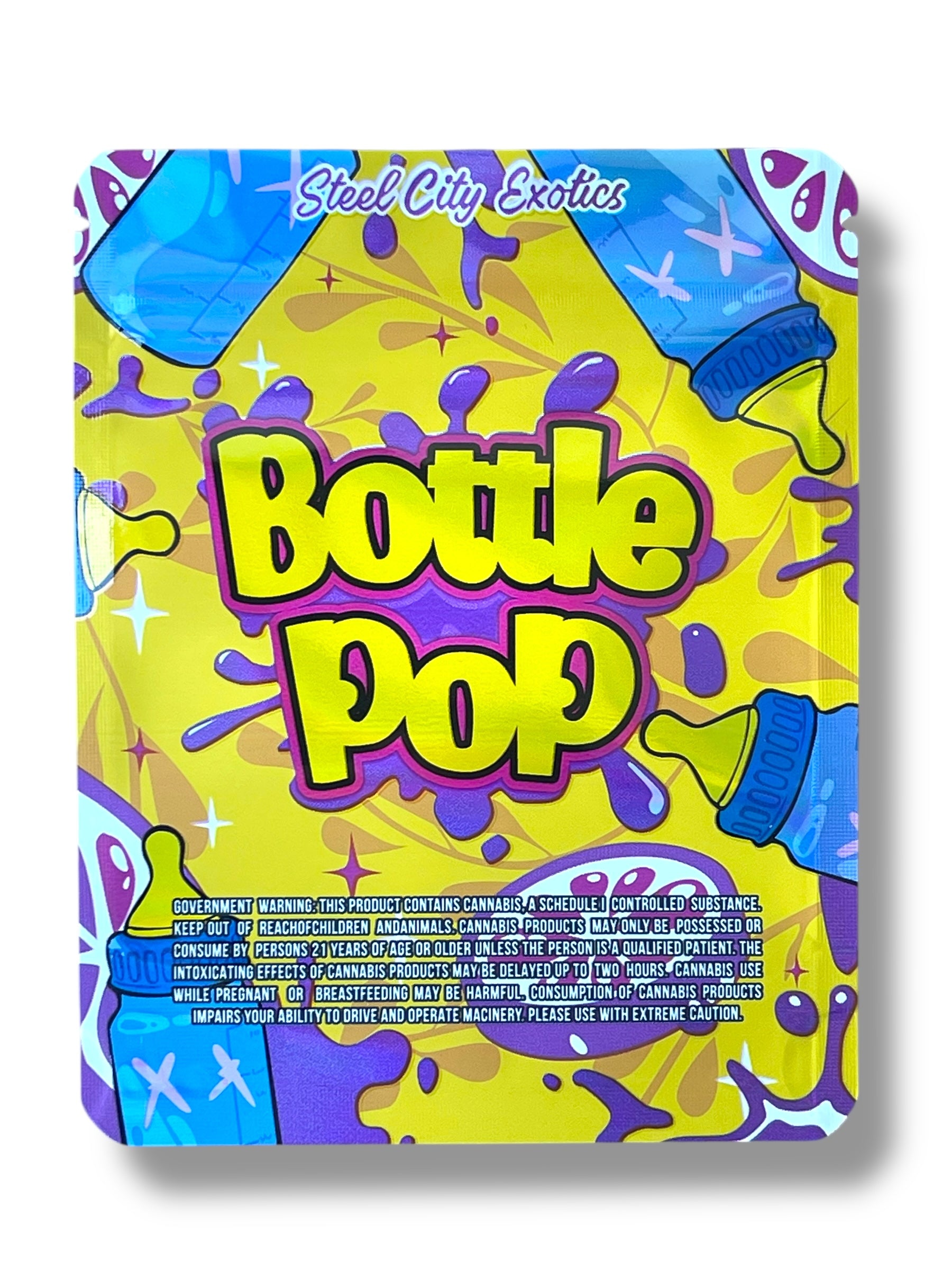 Bottle Pop of 3.5g Mylar Bag- Packaging Only