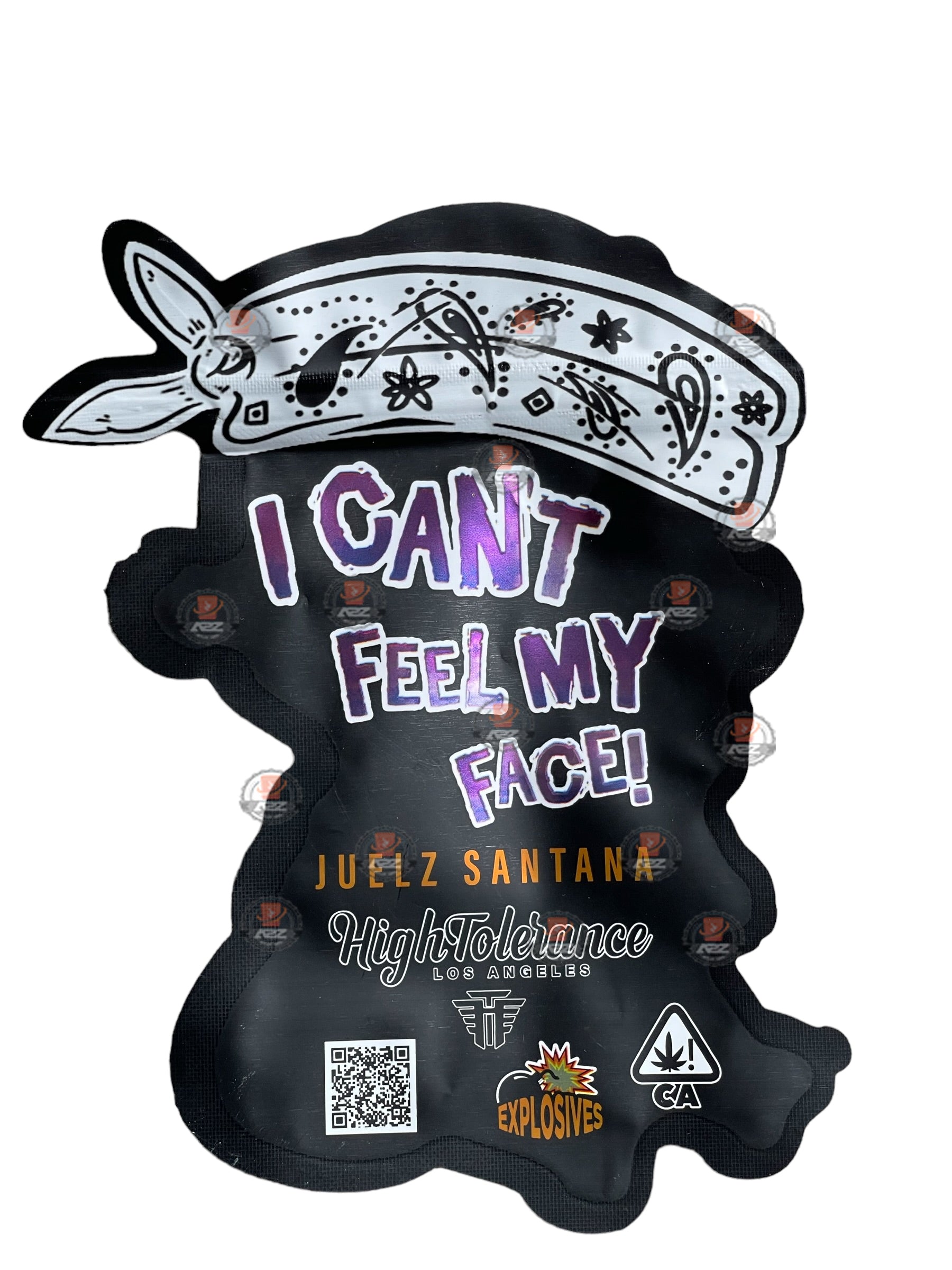 Disner Pack Baby I Can’t Feel My  Face Cut Out Mylar Bags 3.5g High Tolerance