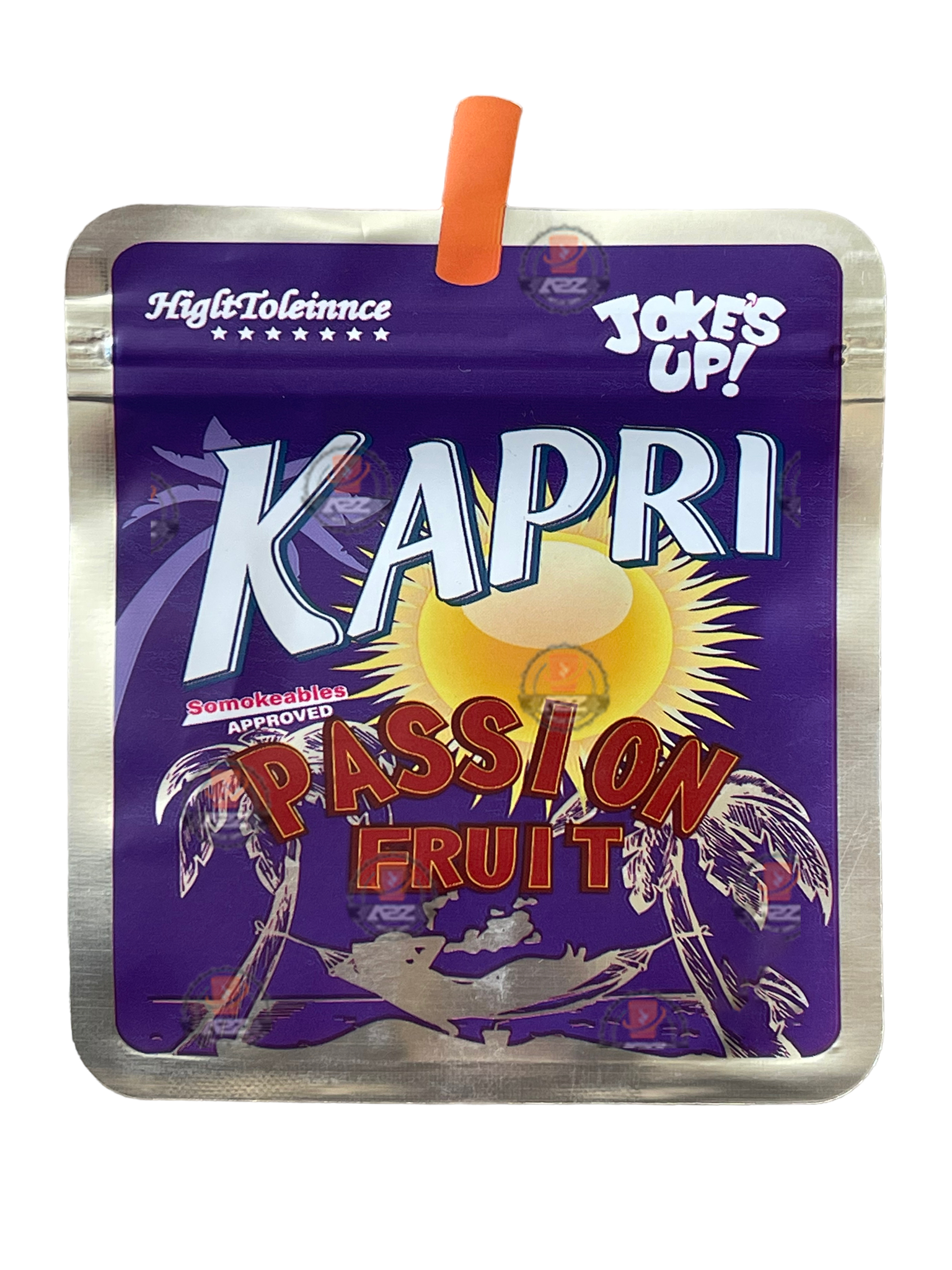 Jokes up Kapri Passion Fruit Mylar Bag- Packaging Only