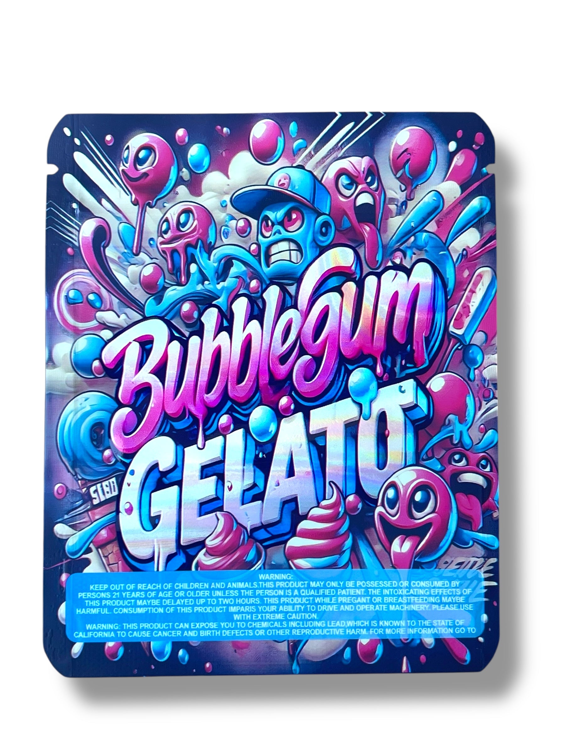 Bubblegum Gelato 3.5g Mylar Bag- Packaging Only