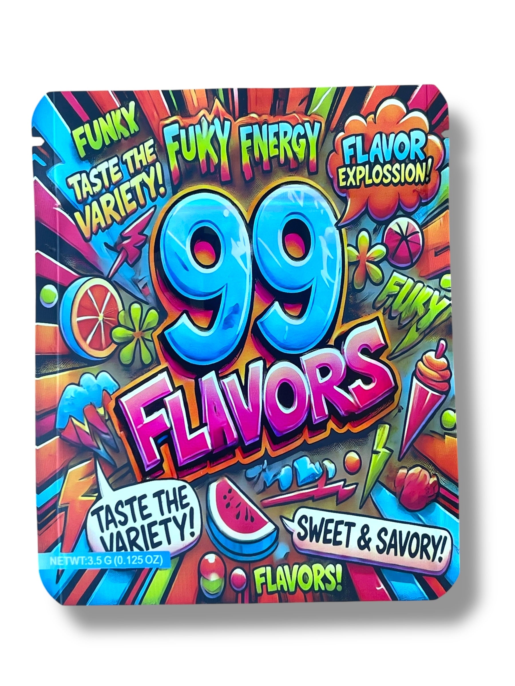 99 Flavors 3.5g Mylar Bag- Packaging Only