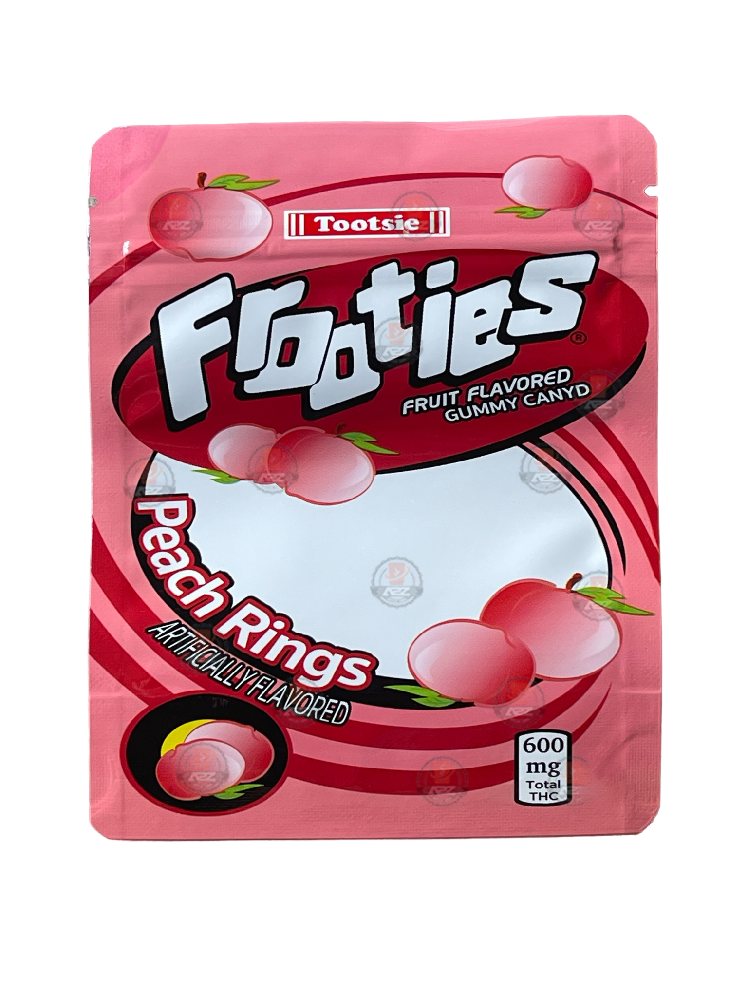 Frooties Peach Rings 3.5g Mylar Bag