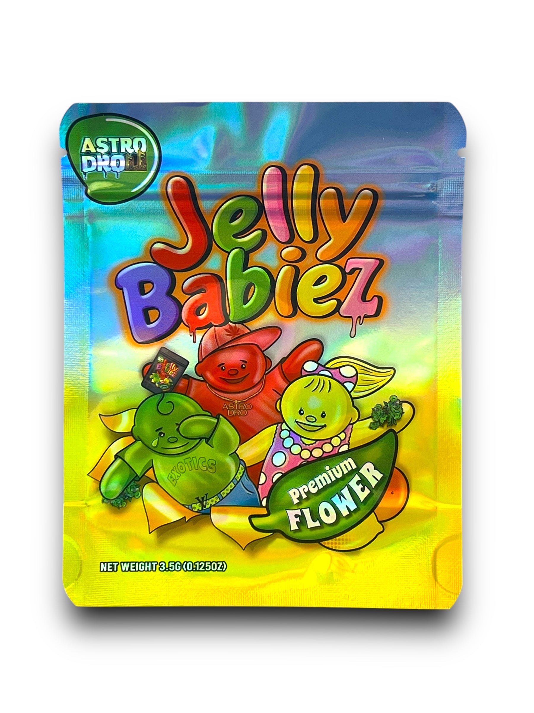 Jelly Babiez Mylar Bags 3.5g Holographic