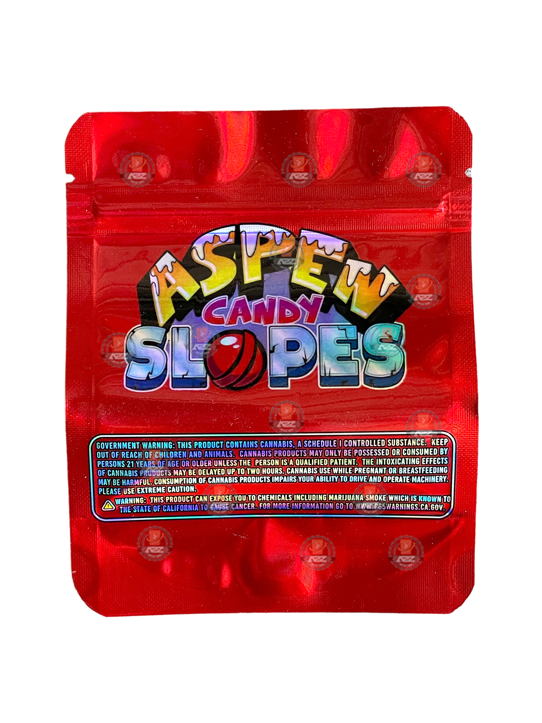 Aspen Candy Slopes 3.5g Mylar Bag Holographic