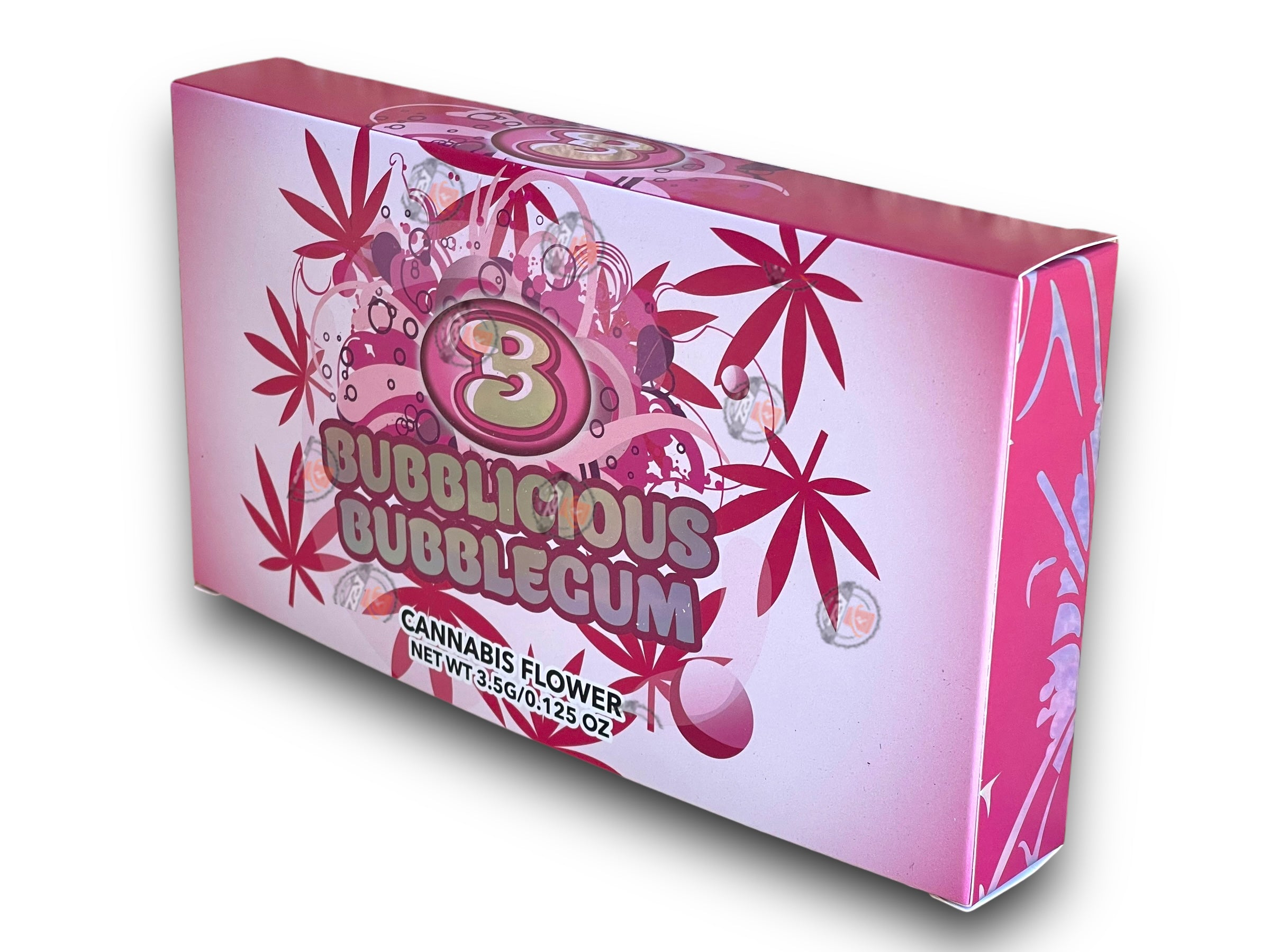Bubblegum Mylar Bags with Boxes 3.5g Box Packaging Holographic