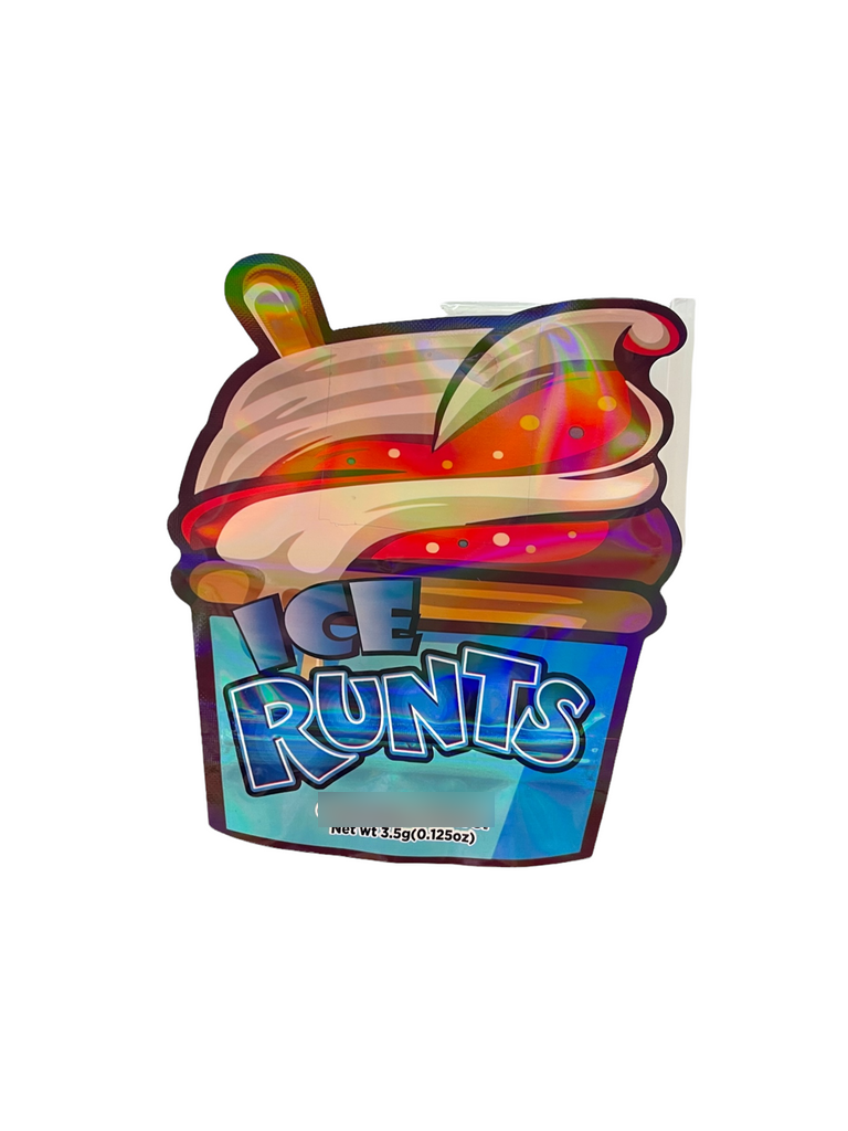 Ice cut out Holographic Mylar bag 3.5g