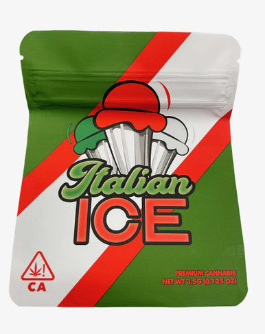 Italian Ice Mylar zip lock bag 3.5G