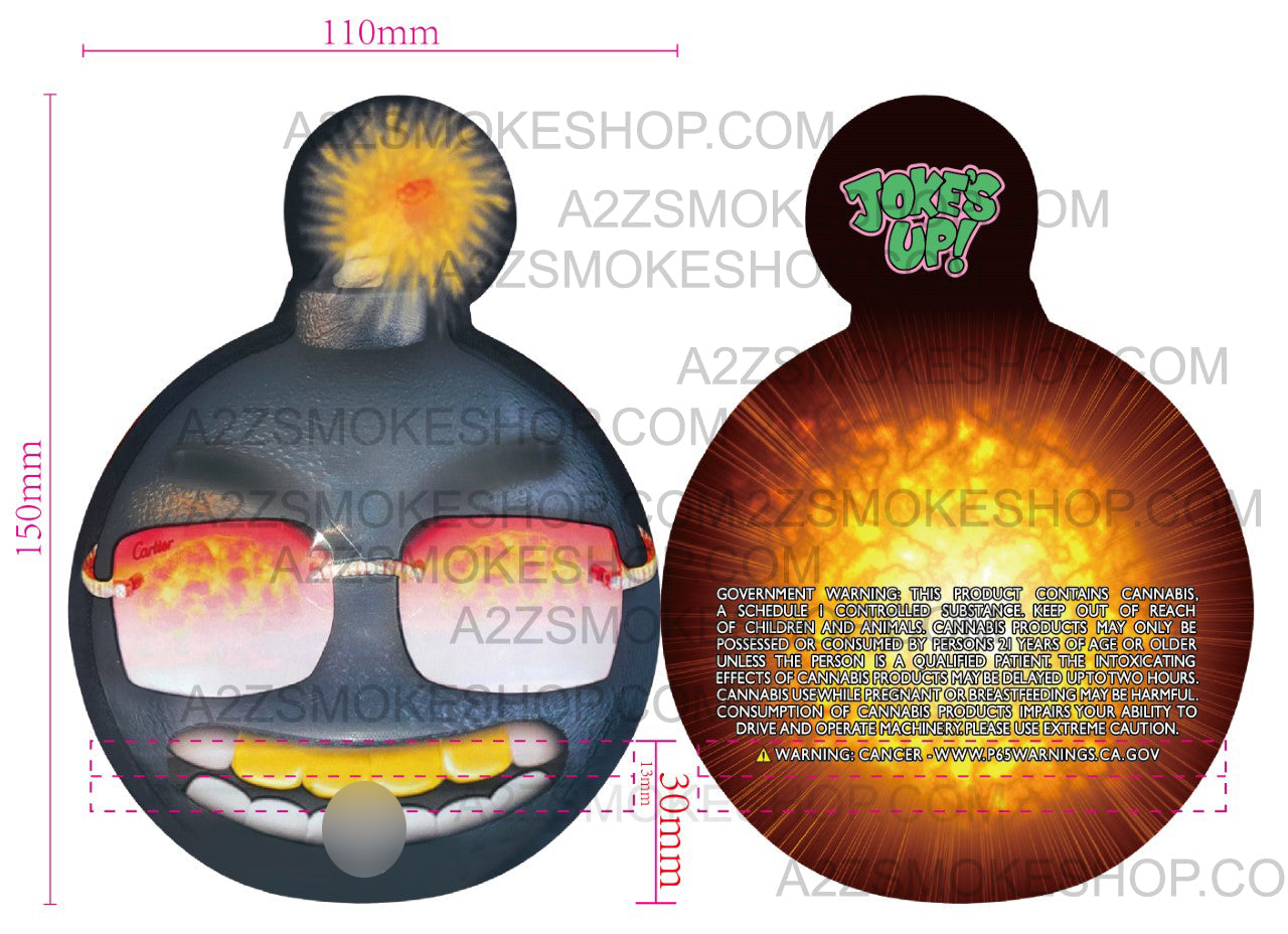 Jokes Up Bombotta Cut Out Mylar Bags g Bomb Die cut Holographic Black Unicorn Hub x x cfffb c ec da ccd png