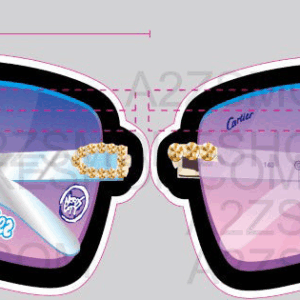 Jokes Up Cartier Cut Out Mylar Bags g Die cut Holographic Black Unicorn Hub x x a db c aed efabfc png