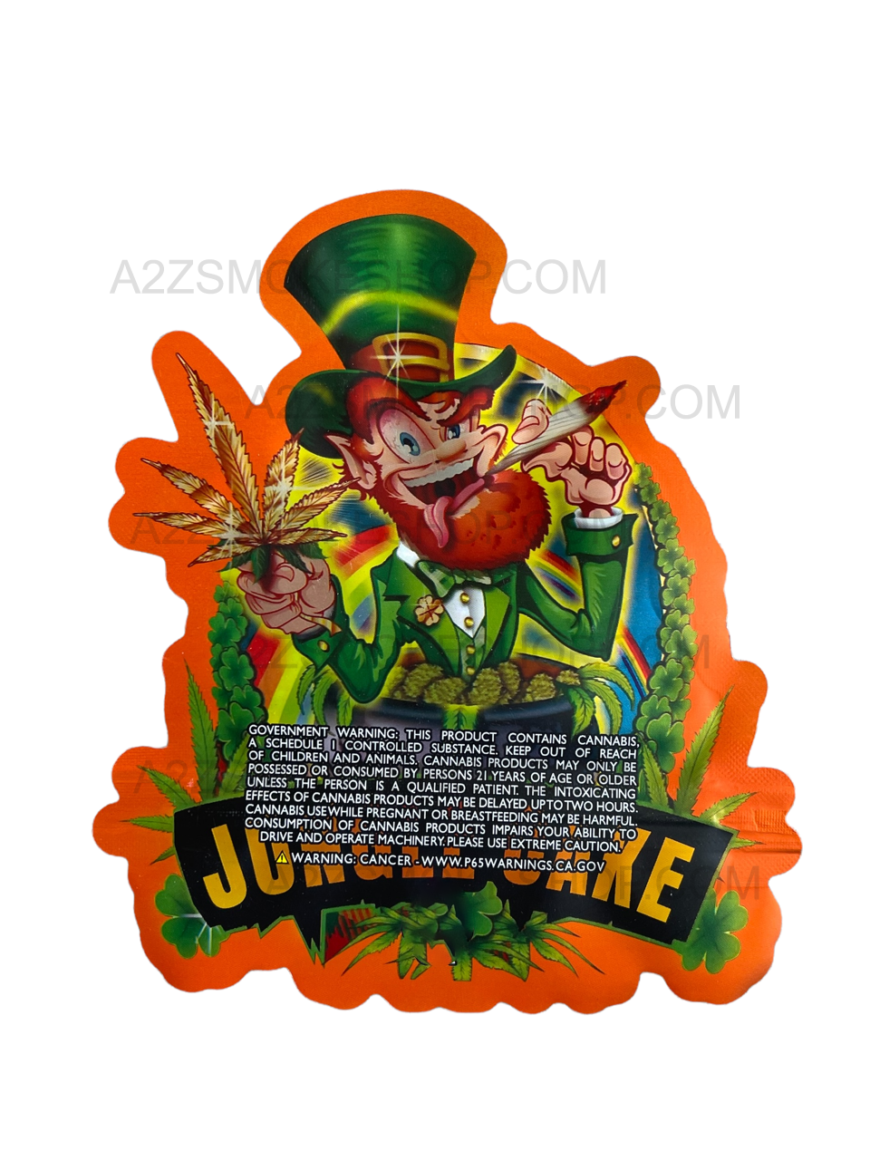 Jungle Cake Cut Out Mylar Bags 3.5g Die cut