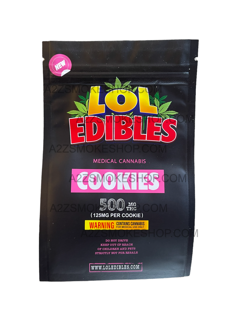 LOL Edibles Cookies 500mg Mylar bags – Empty packaging only