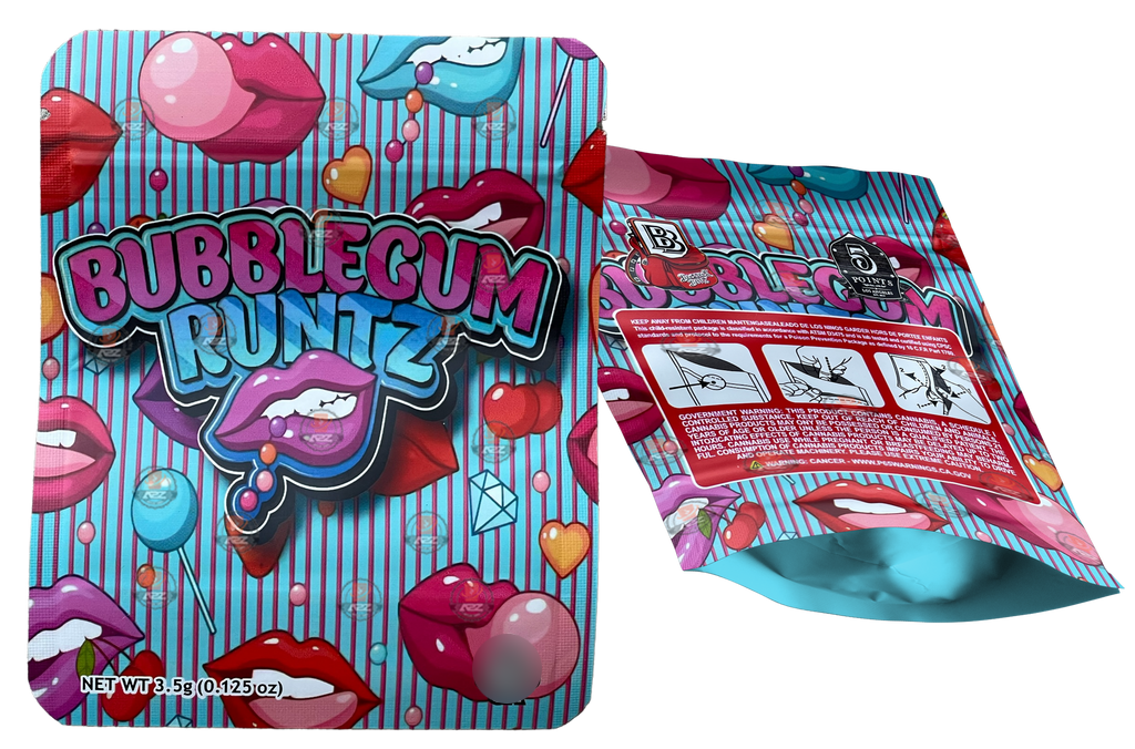 Backpack Boyz Bubblegum Runtz Mylar Bags 3.5g