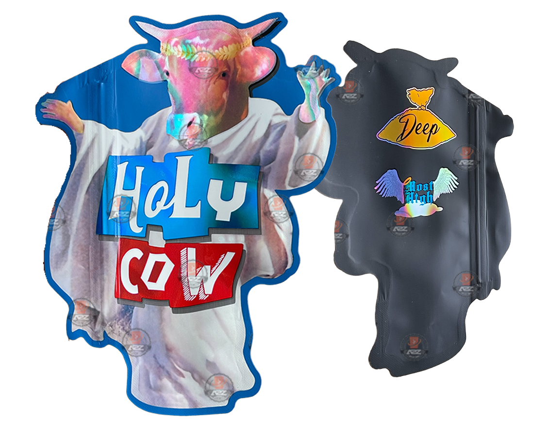 Holy Cow Holographic Mylar Bag 3.5G Bag – Most High Deep