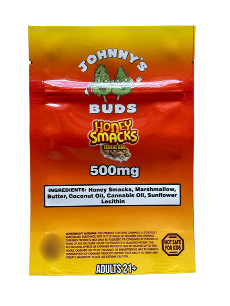 Honey Smacks Cereal Bar 500mg Mylar bags (Bags Only)
