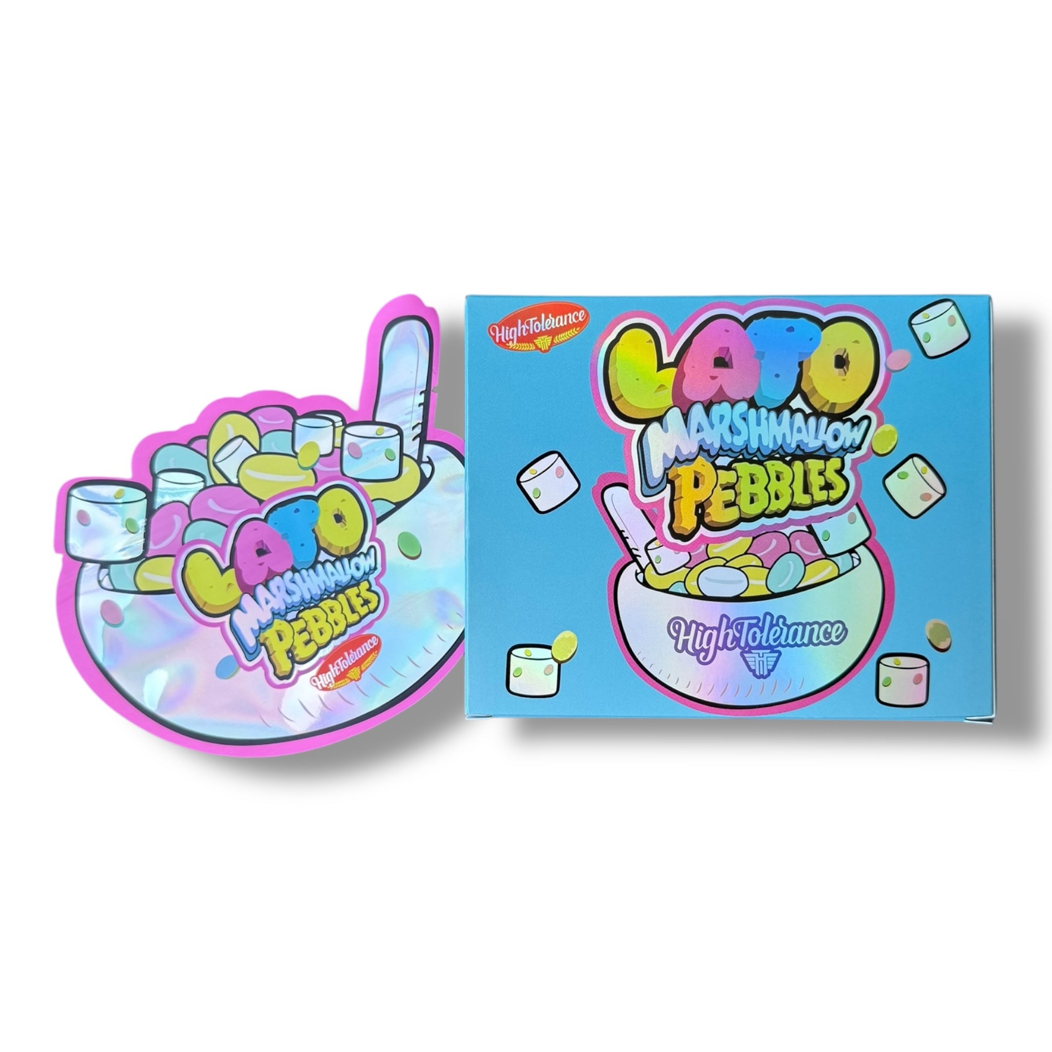 Lato Marshmallow Mylar Bags with Boxes 3.5g Box Packaging High Tolerance