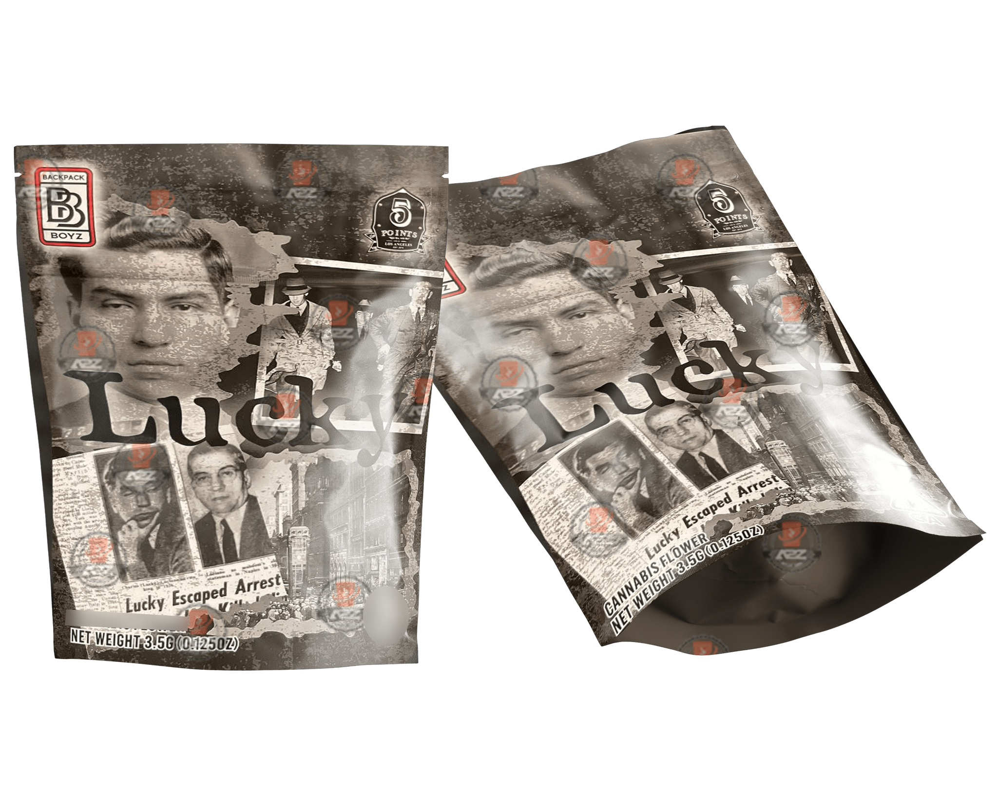 Backpack Boyz Lucky  Mylar zip lock bag 3.5G