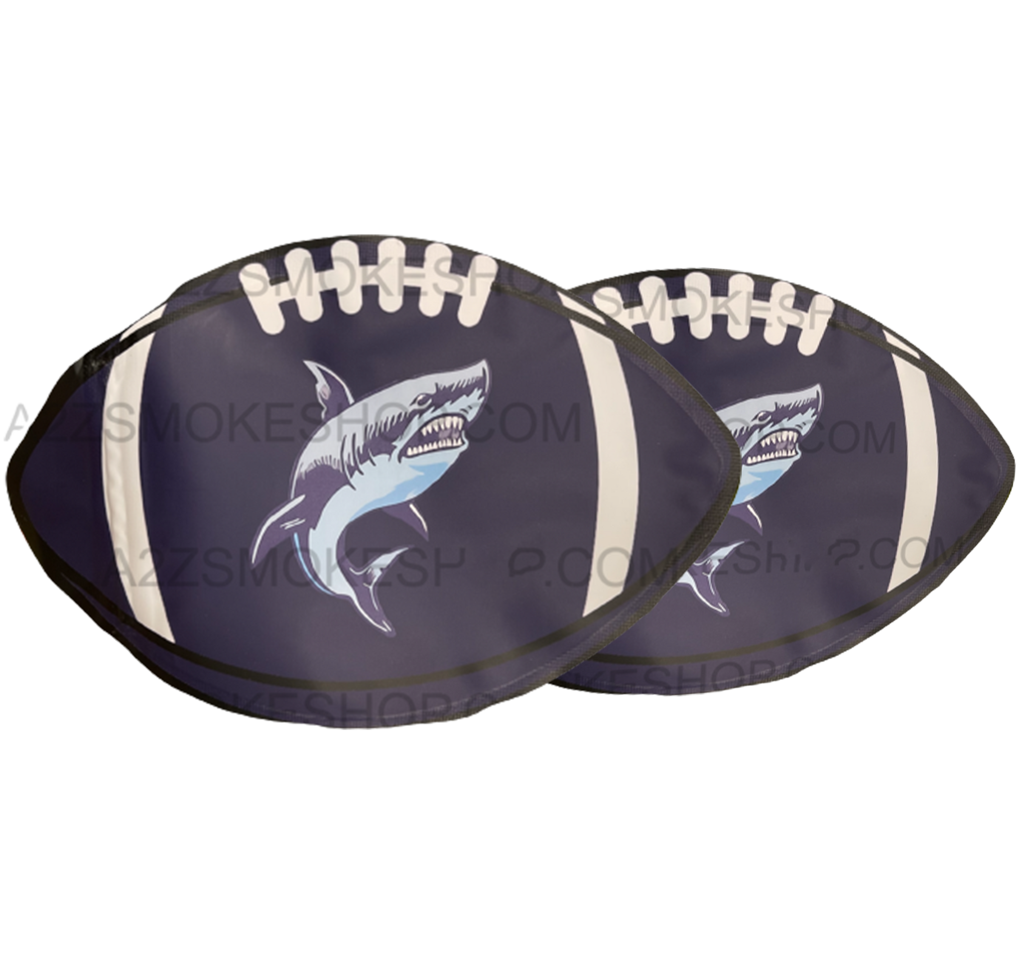 Football Shark cut out Mylar zip lock bag 3.5G