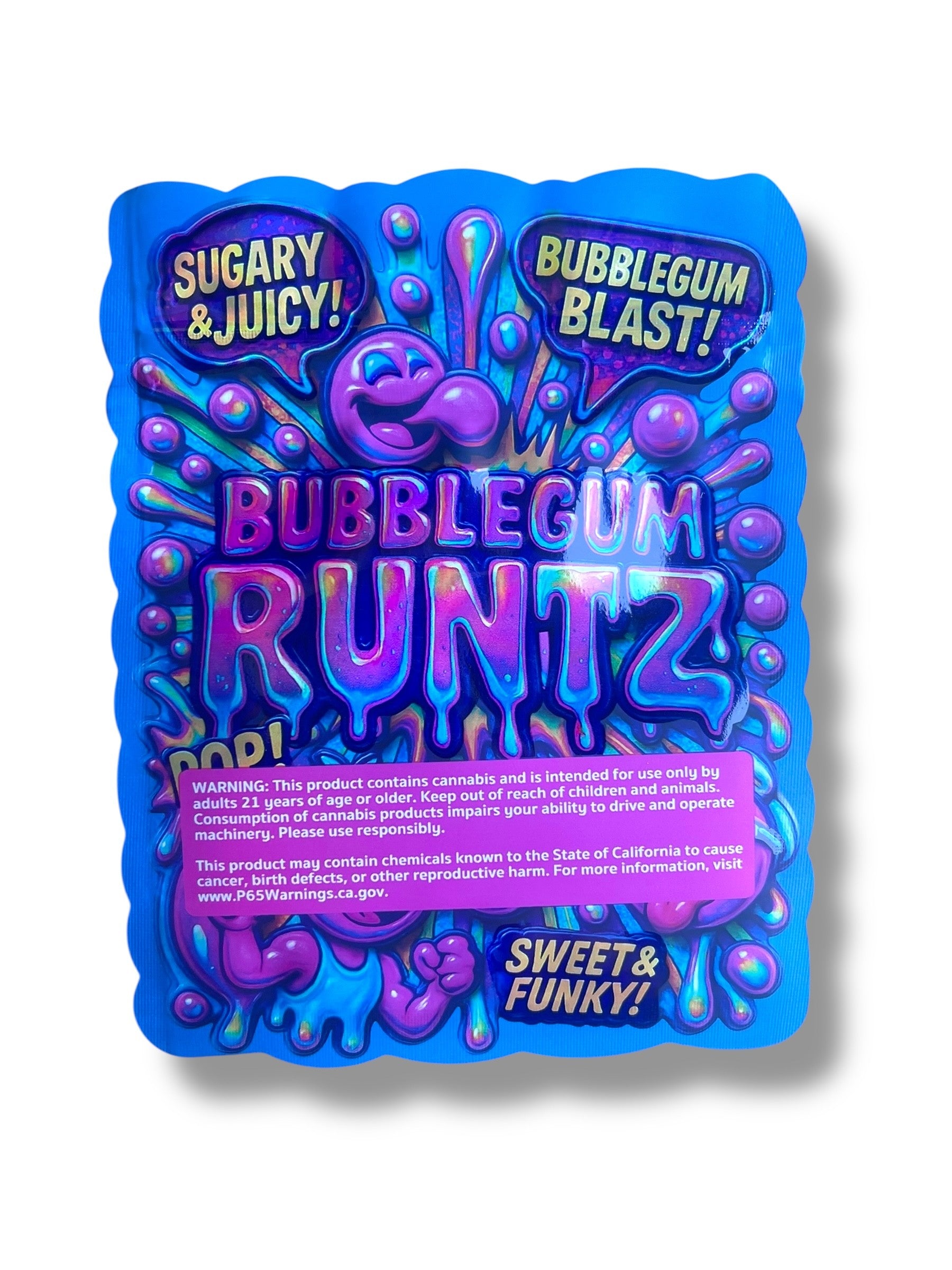 Bubblegum Runtz Mylar Bag 3.5g – shape bags