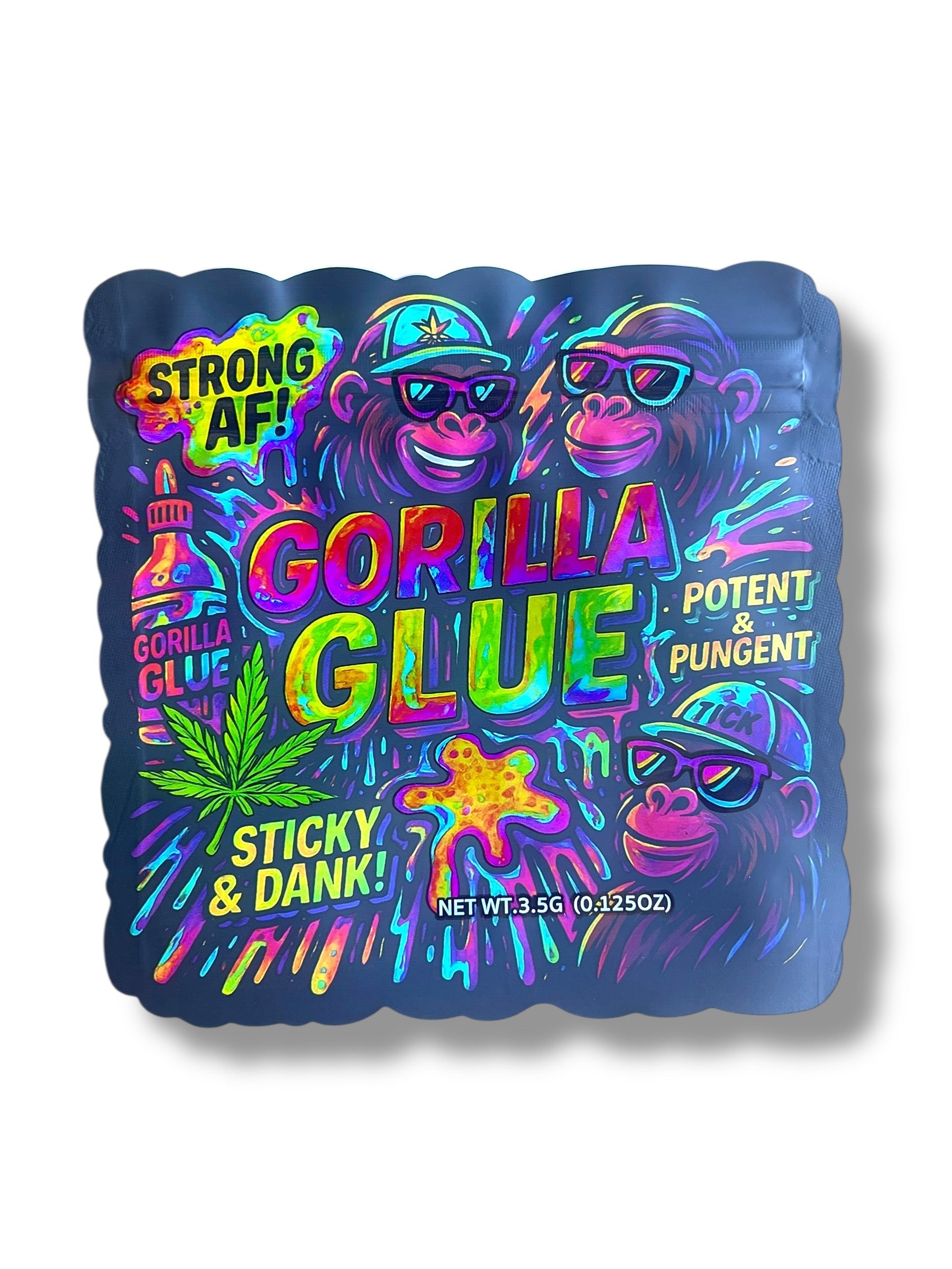 Gorilla Glue Mylar Bag 3.5g – shape bags