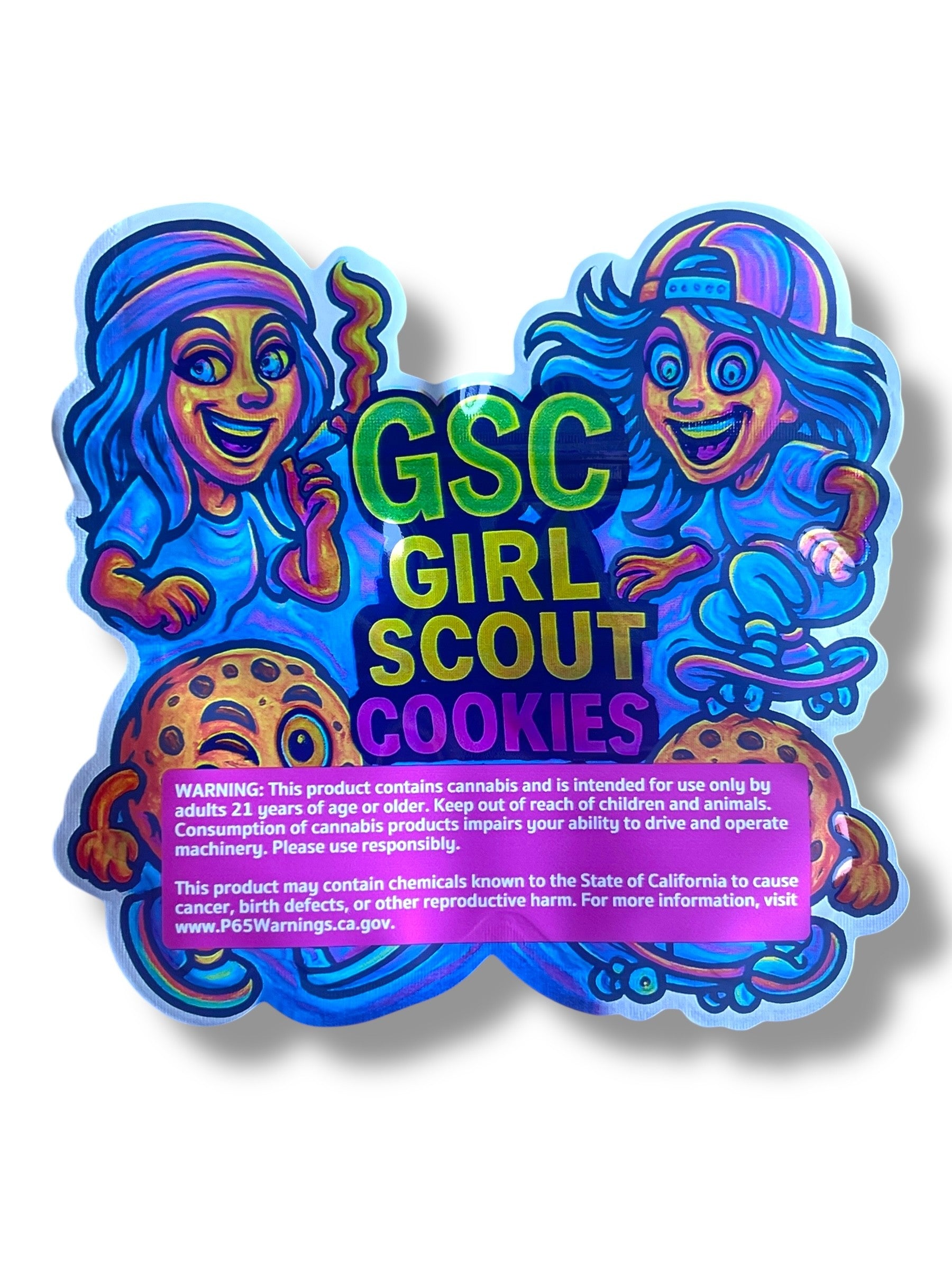 GSC Girl Scout Cookies Mylar Bag 3.5g shape bags