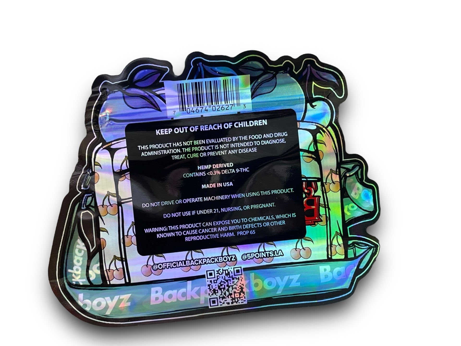 Backpack Boyz White Cherry Gelato 3.5G Myar Bag