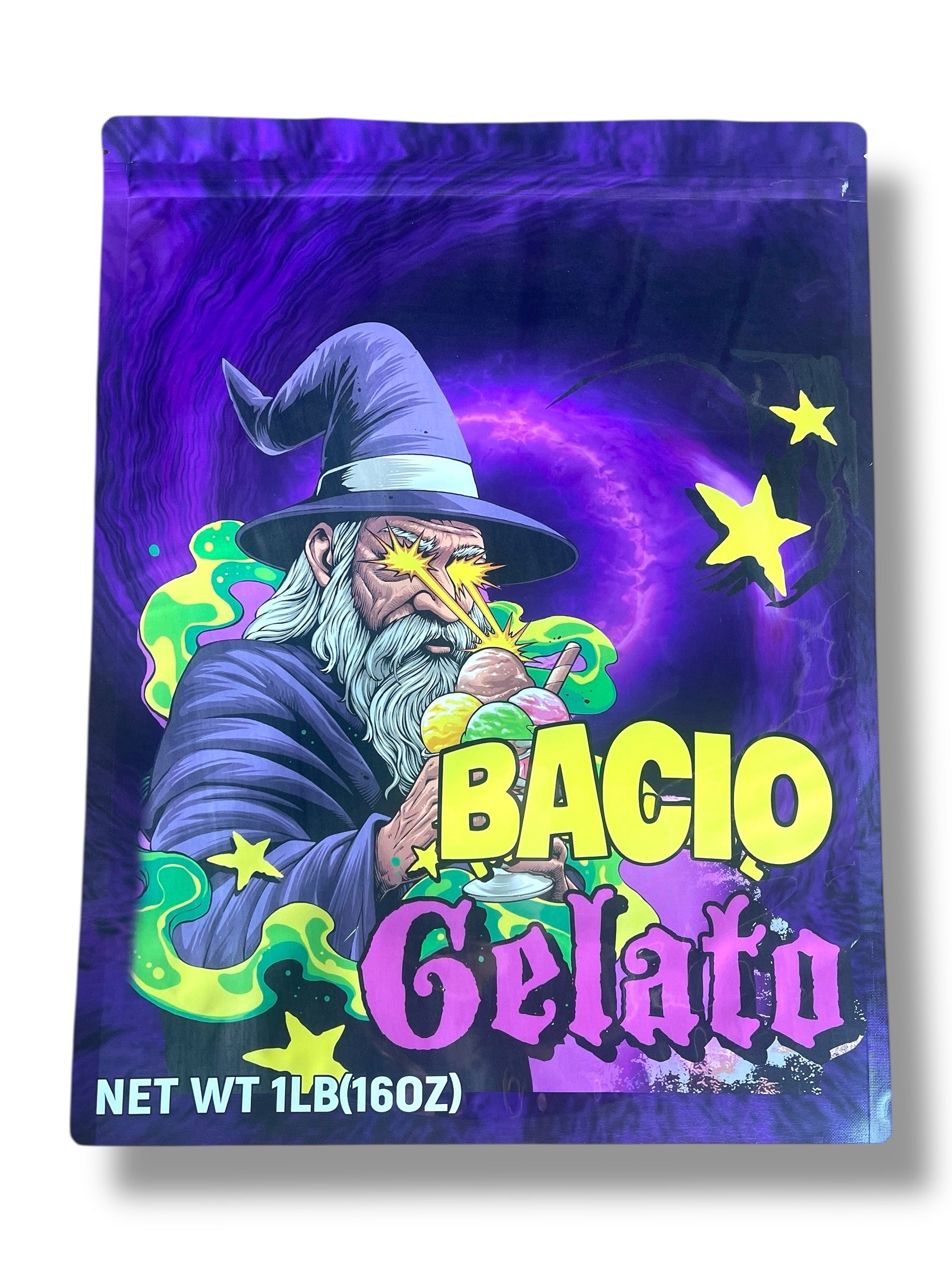 Bacio Gelato Mylar Bag (Large) 1 LBS – 16OZ (454g)