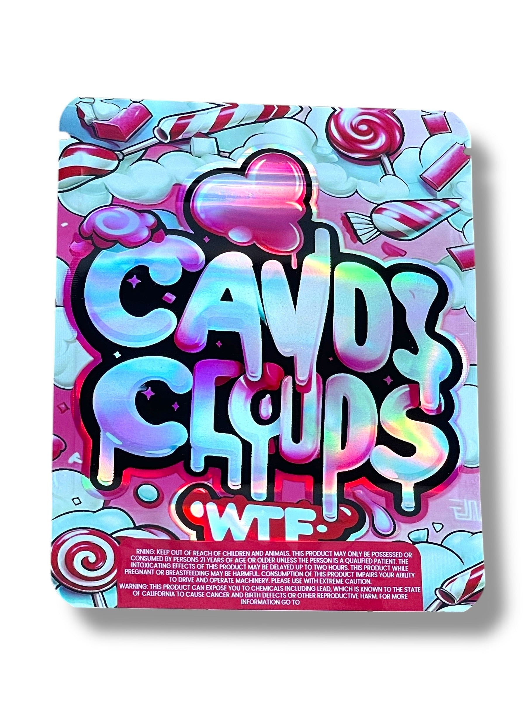 Candy Clouds 3D Box and Bags 3.5g Box Packaging Holographic