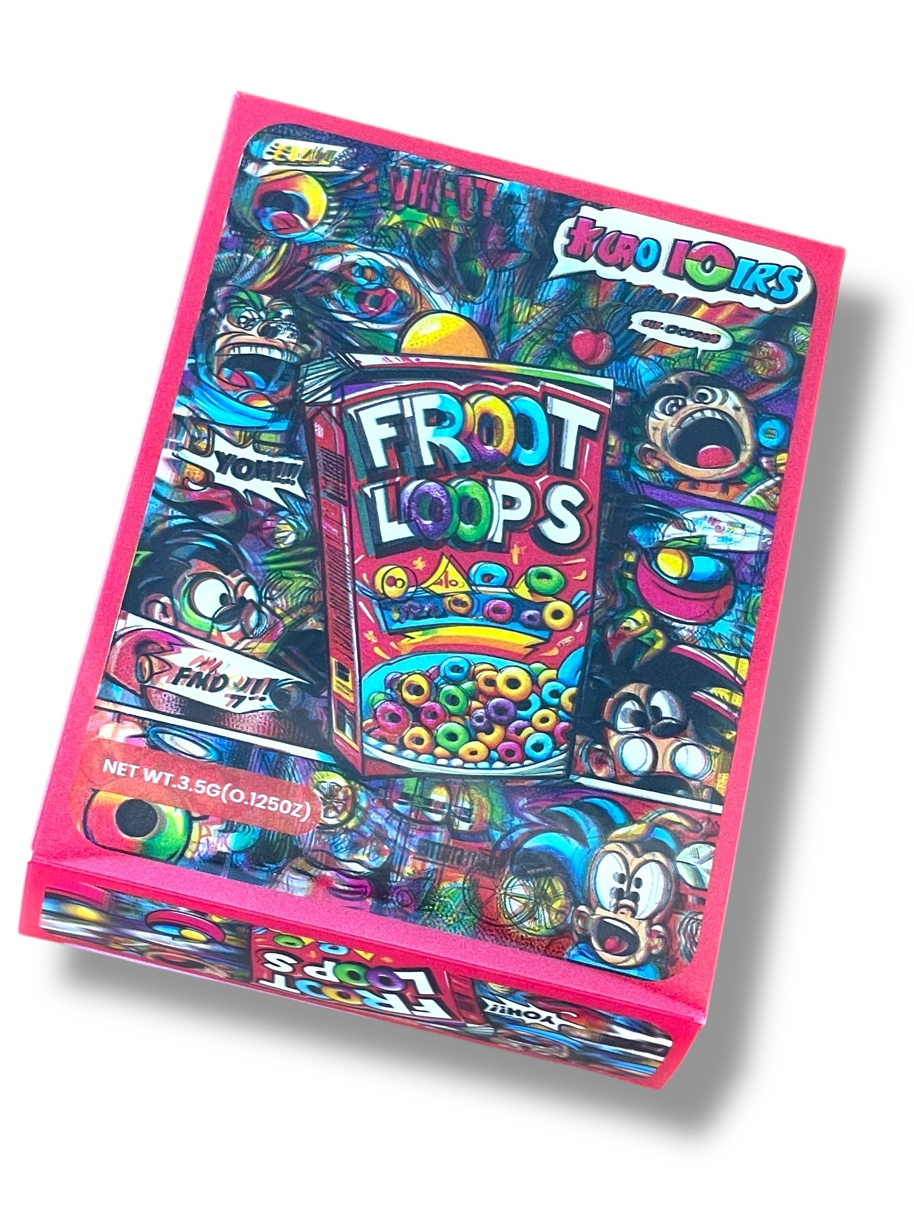 High Tolerance Froot 3D Box and Bags 3.5g Box Packaging Holographic