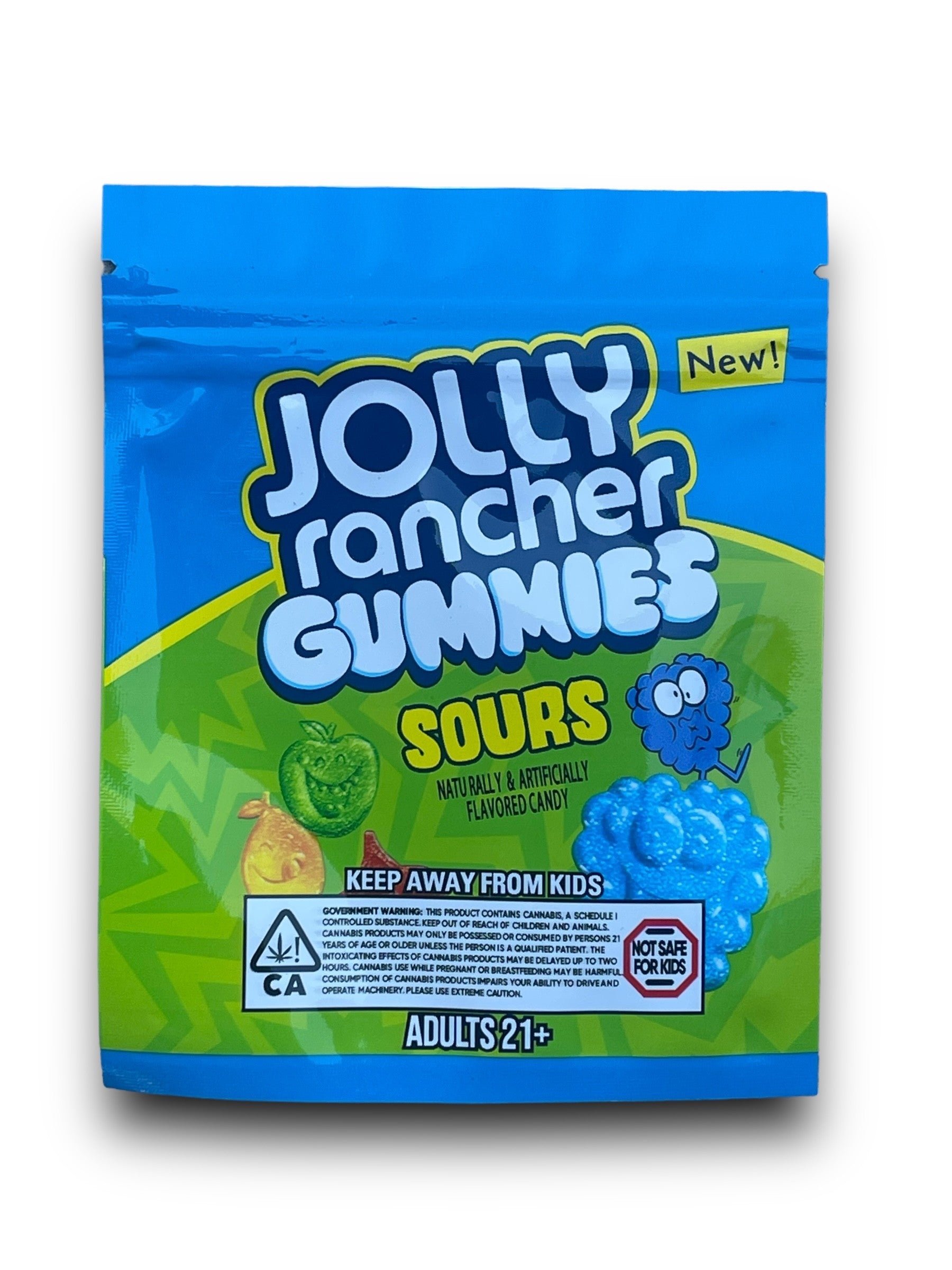 Sours Gummies Packaging Mylar Bag 3.5g