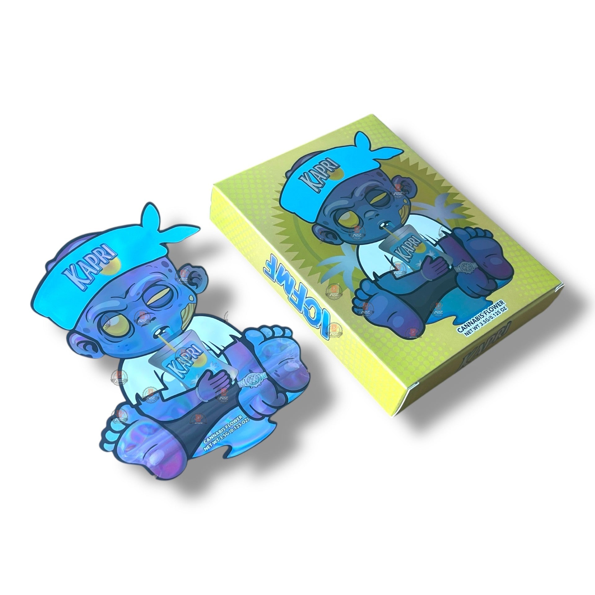 Kapri Baby Mylar Bags with Boxes 3.5g Box Packaging