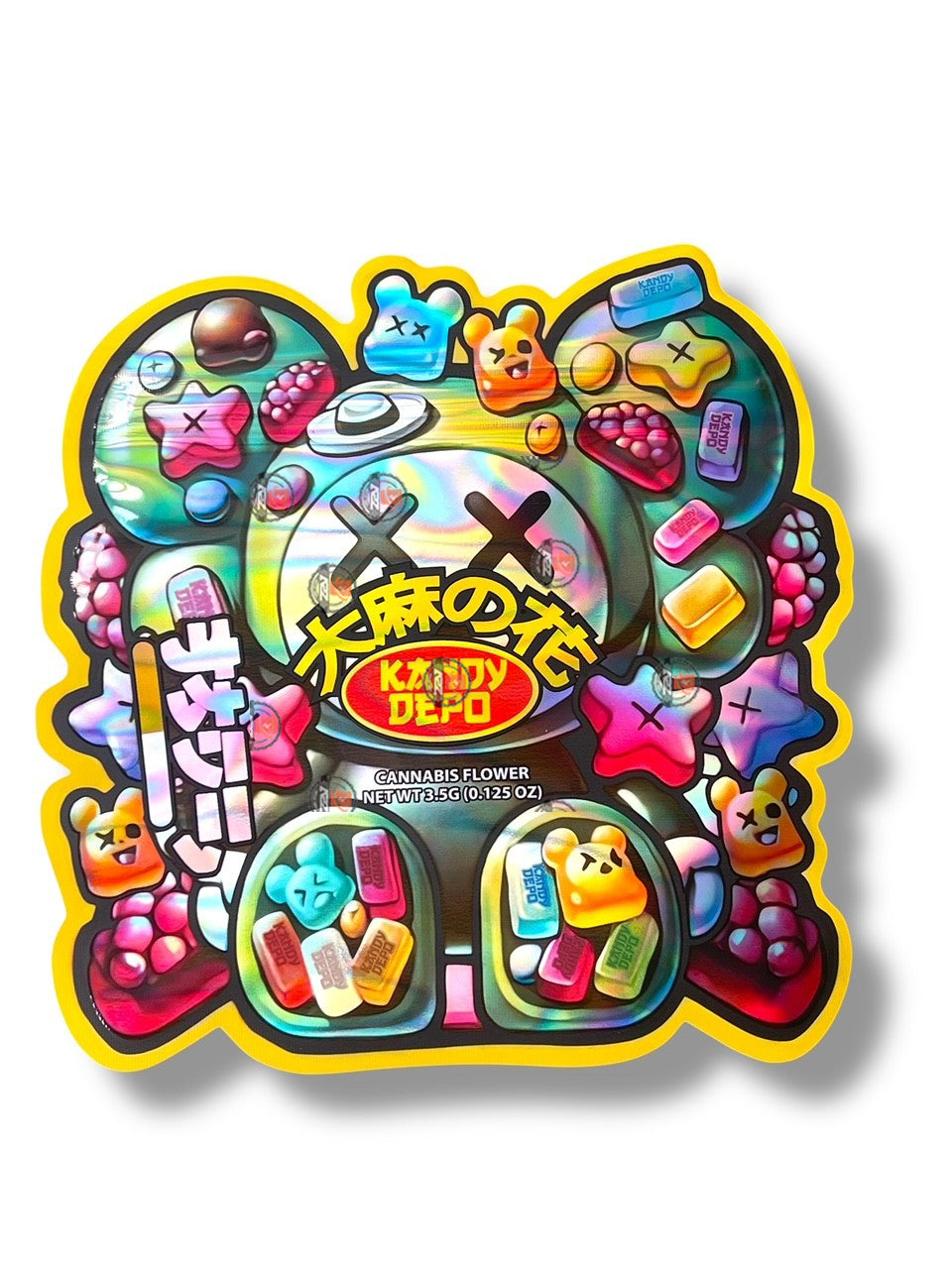 Gummies Kandy Depo Mylar Bag 3.5g shape bag