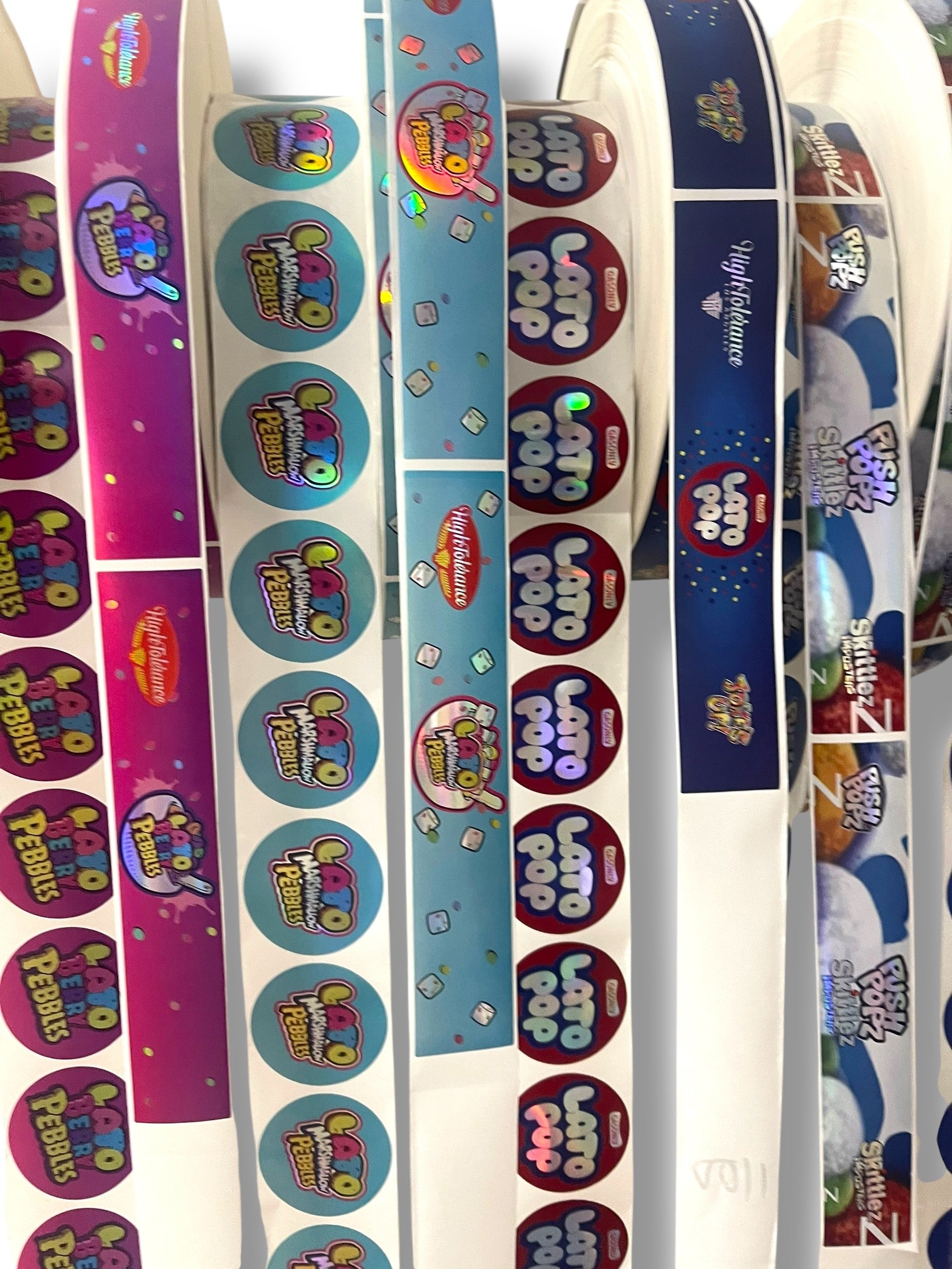 Honey Melon Taffy 3.5g Glass Jars with Holographic Stickers